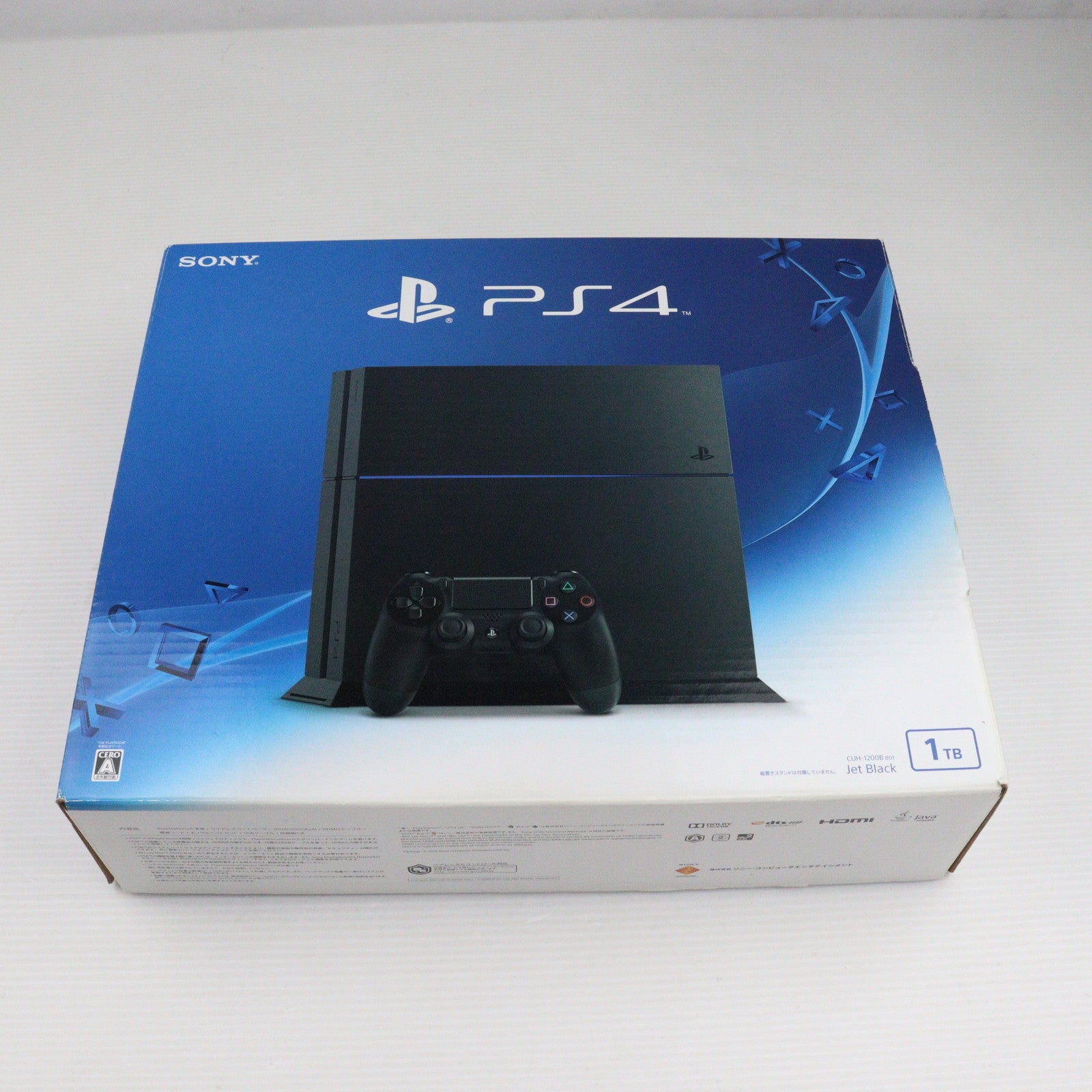 中古即納】[PS4](本体)プレイステーション4 PlayStation4 ジェット・ブラック 1TB(CUH-1200BB01)