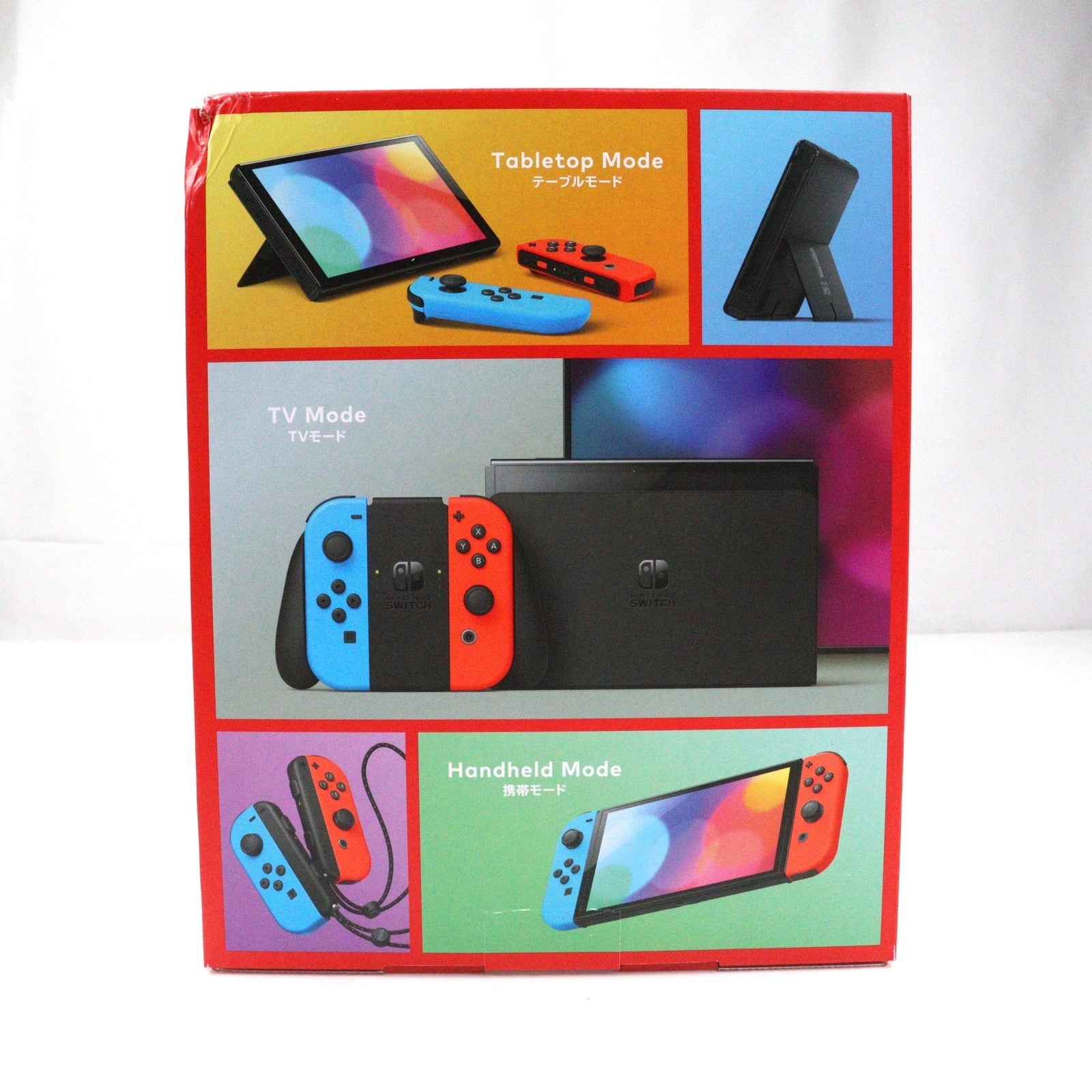 【中古即納】[本体][Switch](未使用)Nintendo Switch(有機ELモデル) ニンテンドースイッチ Joy-Con(L) ネオンブルー/(R) ネオンレッド(HEG-S-KABAA)(20211008)