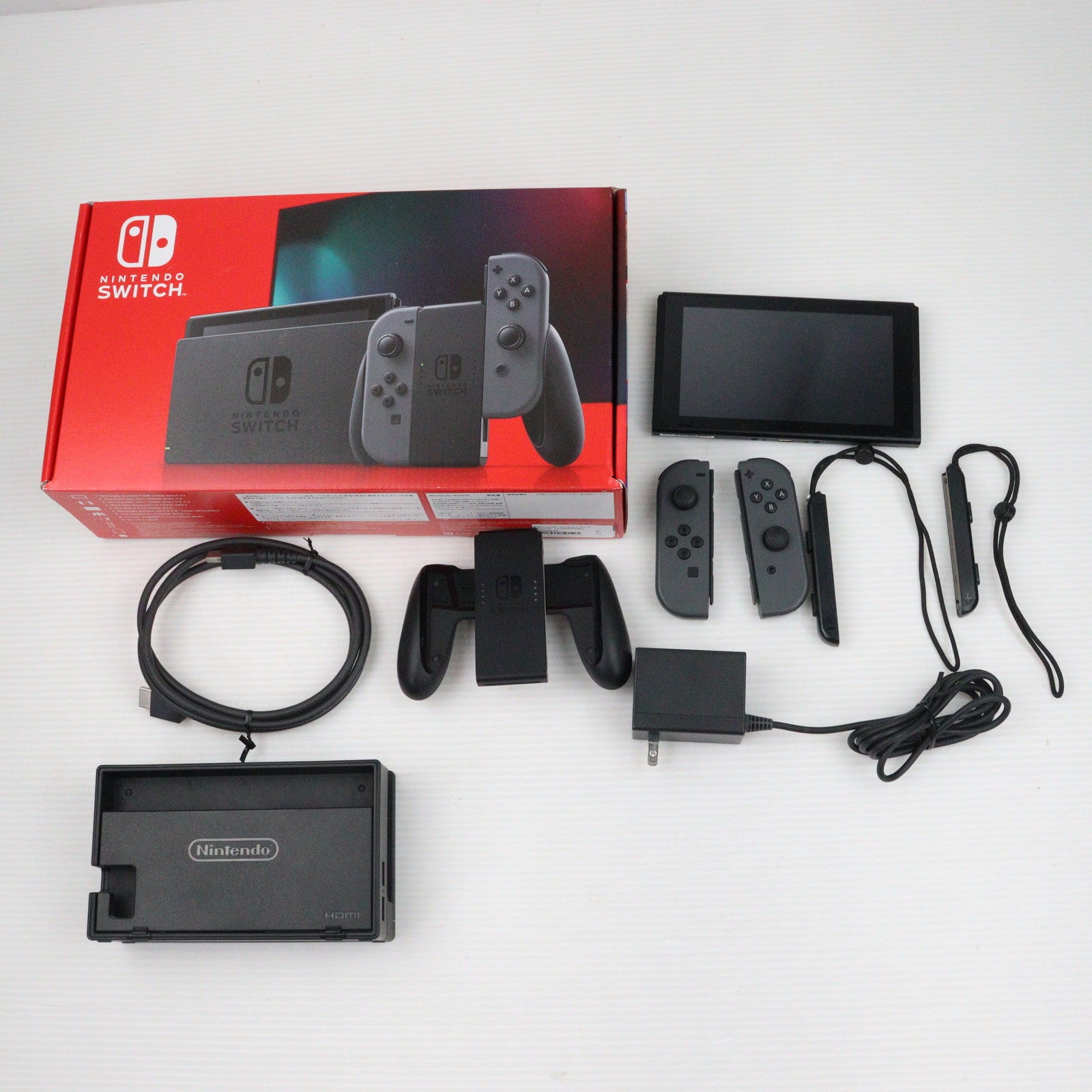 【中古即納】[本体][Switch]Nintendo Switch(ニンテンドースイッチ) Joy-Con(L)/(R) グレー(HAD-S-KAAAA)(20190830)