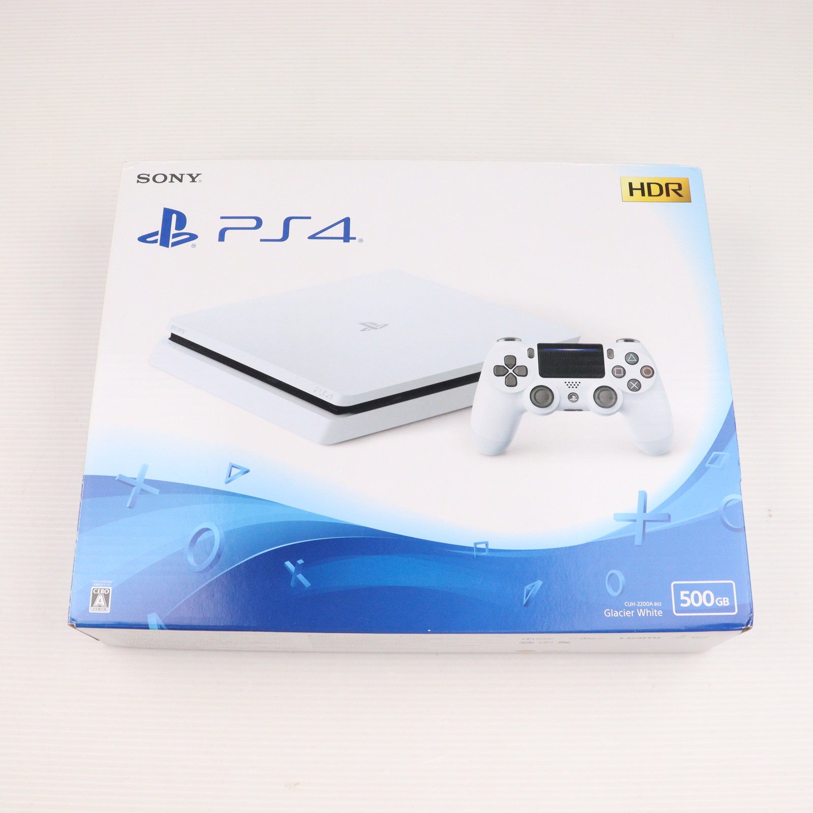 【中古即納】[本体][PS4]プレイステーション4 PlayStation4 グレイシャー・ホワイト 500GB(CUH-2200AB02)(20180816)