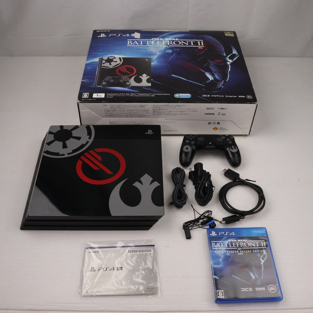 【中古即納】[PS4](本体) プレイステーション4プロ PlayStation4 Pro Star Wars Battlefront  II(スター・ウォーズ バトルフロント II) Limited Edition(CUHJ-10019) ソニー・インタラクティブエンタテインメント  ...