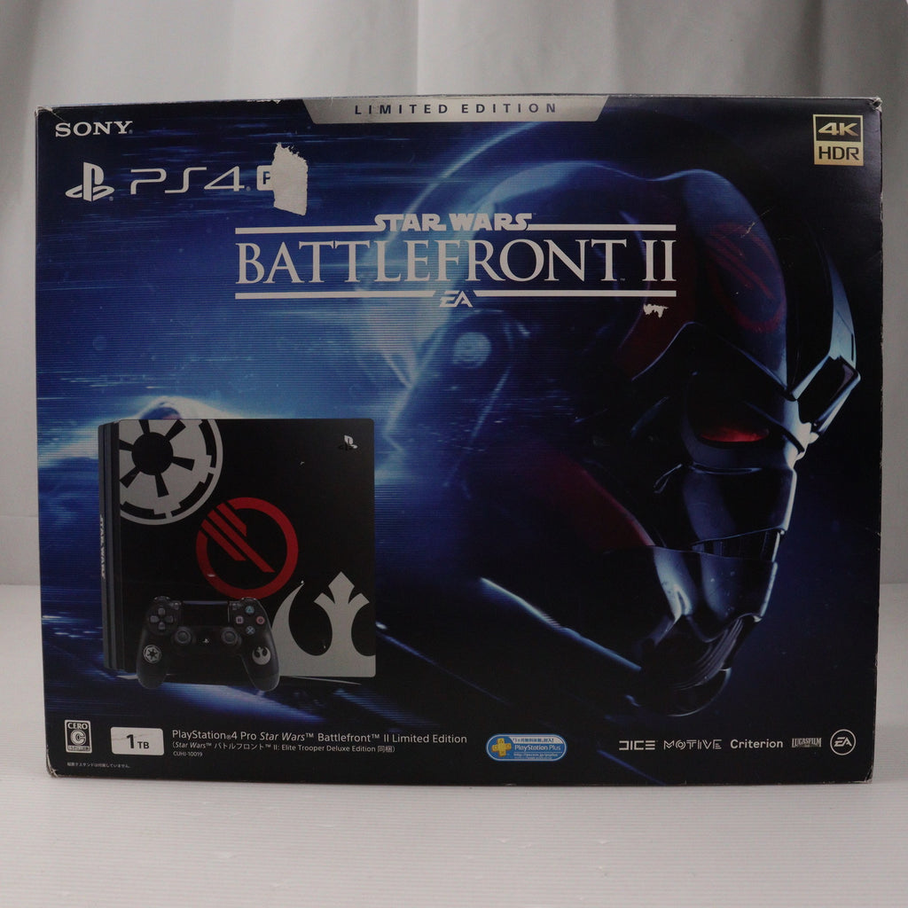 中古即納】[PS4](本体) プレイステーション4プロ PlayStation4 Pro Star Wars Battlefront II(スター・ウォーズ  バトルフロント II) Limited Edition(CUHJ-10019)