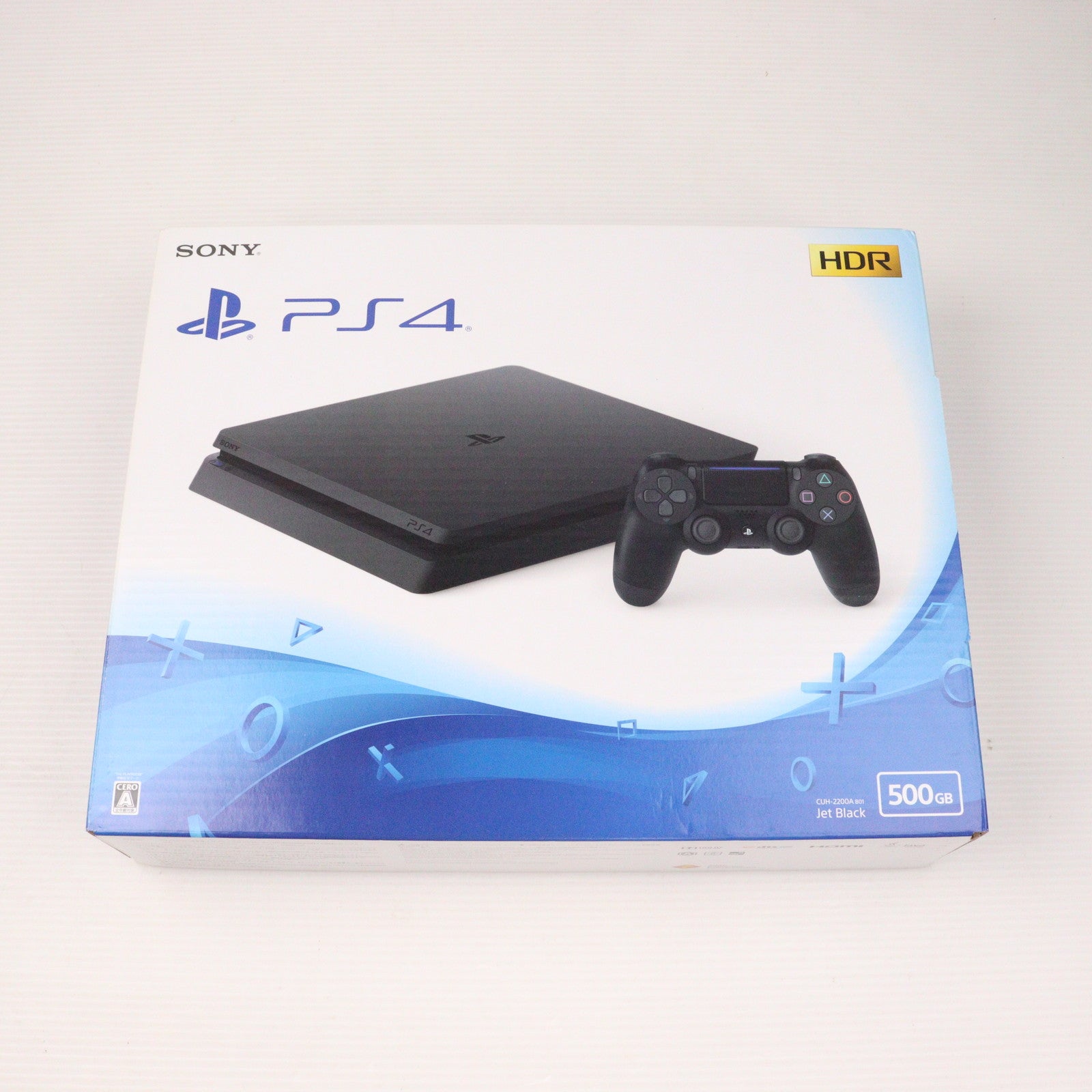 【中古即納】[PS4] (本体) プレイステーション4 PlayStation4 ジェット・ブラック HDD500GB(CUH-2200AB01)(20180702)