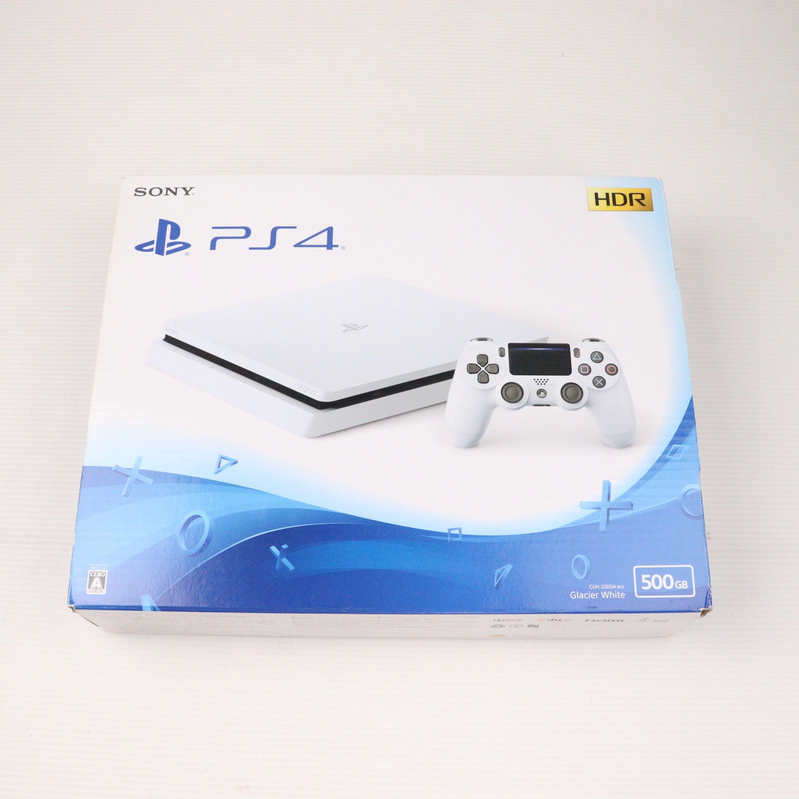 【中古即納】[PS4](本体) プレイステーション4 PlayStation4 グレイシャー・ホワイト 500GB(CUH-2200AB02)  ソニー・インタラクティブエンタテインメント (20180816)