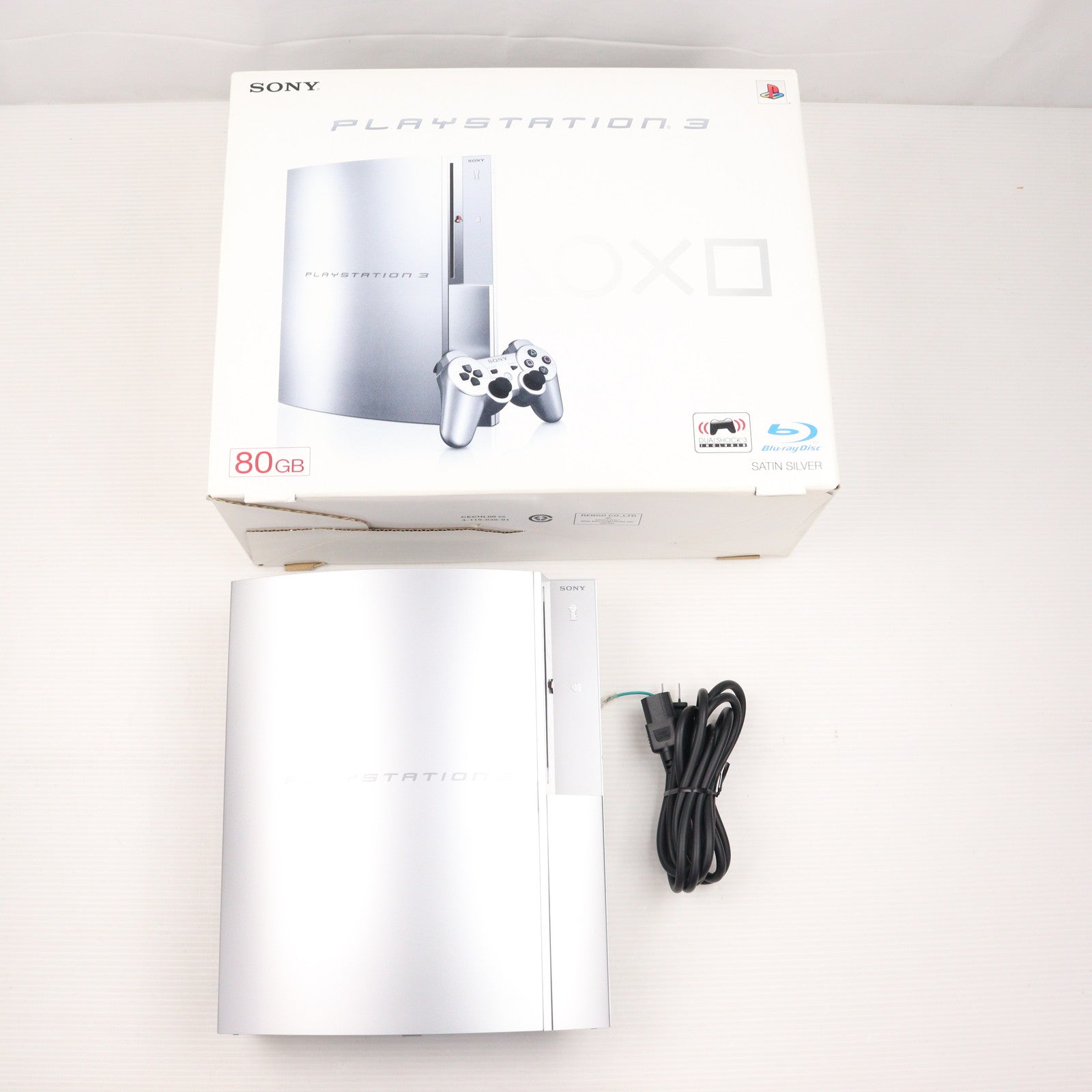 【中古即納】[PS3](本体) プレイステーション3 PlayStation3 サテン・シルバー HDD80GB(CECHL00SS) ソニー・コンピュータエンタテインメント (20081030)