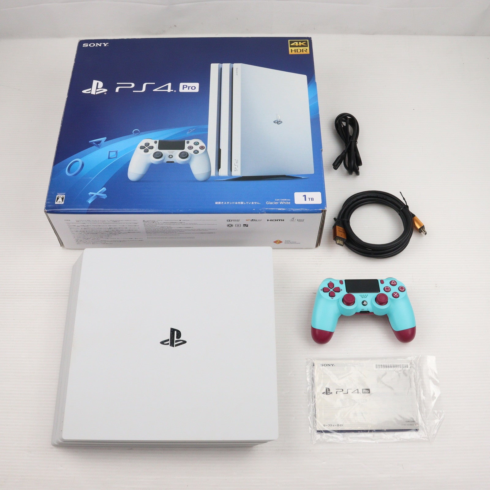 【中古即納】[PS4](本体) プレイステーション4 プロ PlayStation4 Pro グレイシャー・ホワイト 1TB(CUH-7200BB02) ソニー・インタラクティブエンタテインメント (20181012)