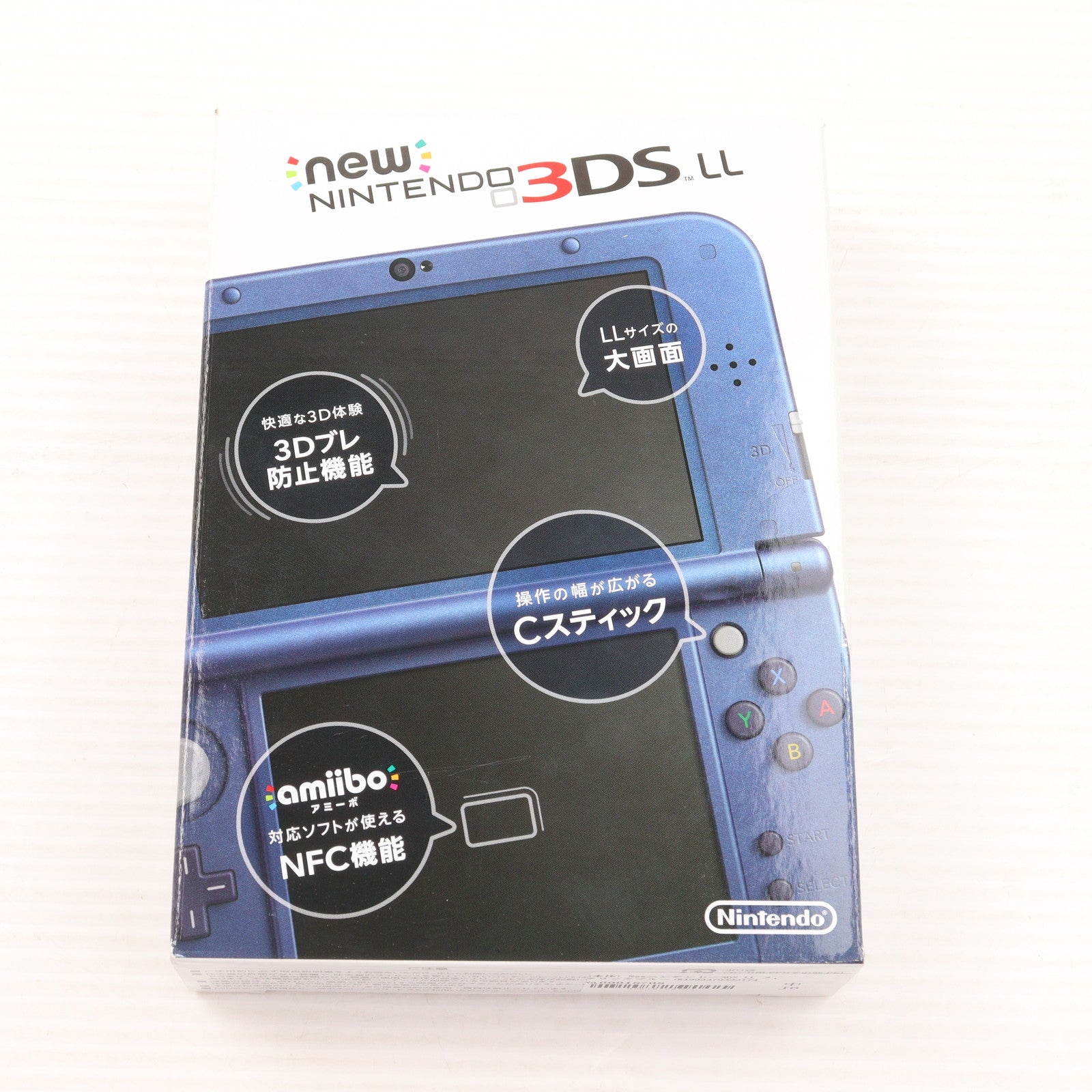 【中古即納】[3DS] (本体) Newニンテンドー3DS LL メタリックブルー 任天堂(RED-S-BAAA)(20141011)