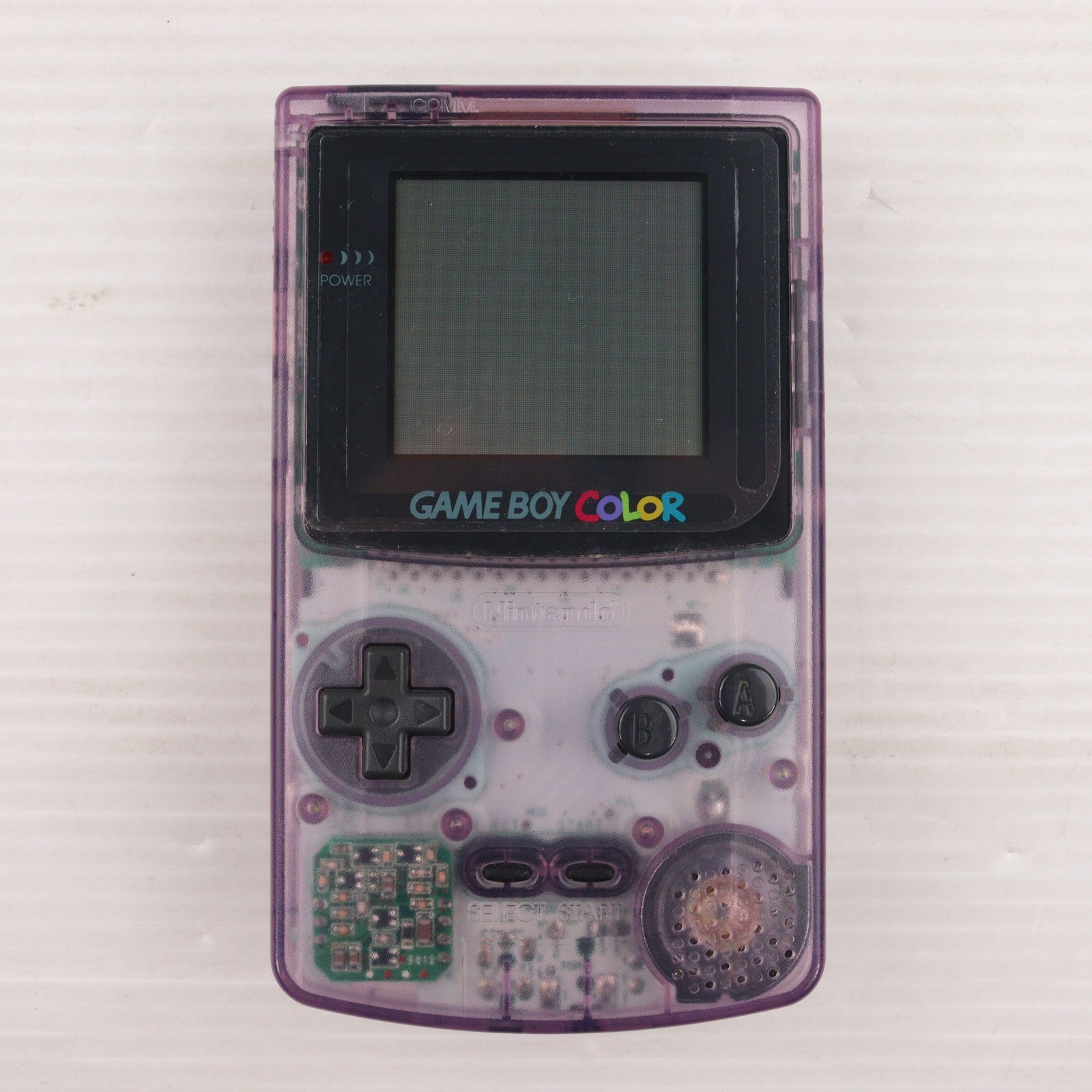 【中古即納】[GB] (本体) ゲームボーイカラー GAMEBOY COLOR クリアパープル 任天堂(CGB-001)(19981021)