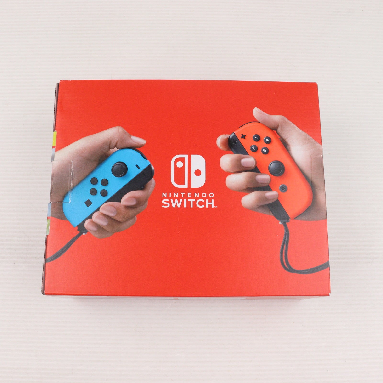 【中古即納】[Switch] (本体) Nintendo Switch(ニンテンドースイッチ) Joy-Con(L) ネオンブルー/R ネオンレッド 任天堂(HAD-S-KABAH)(20190830)