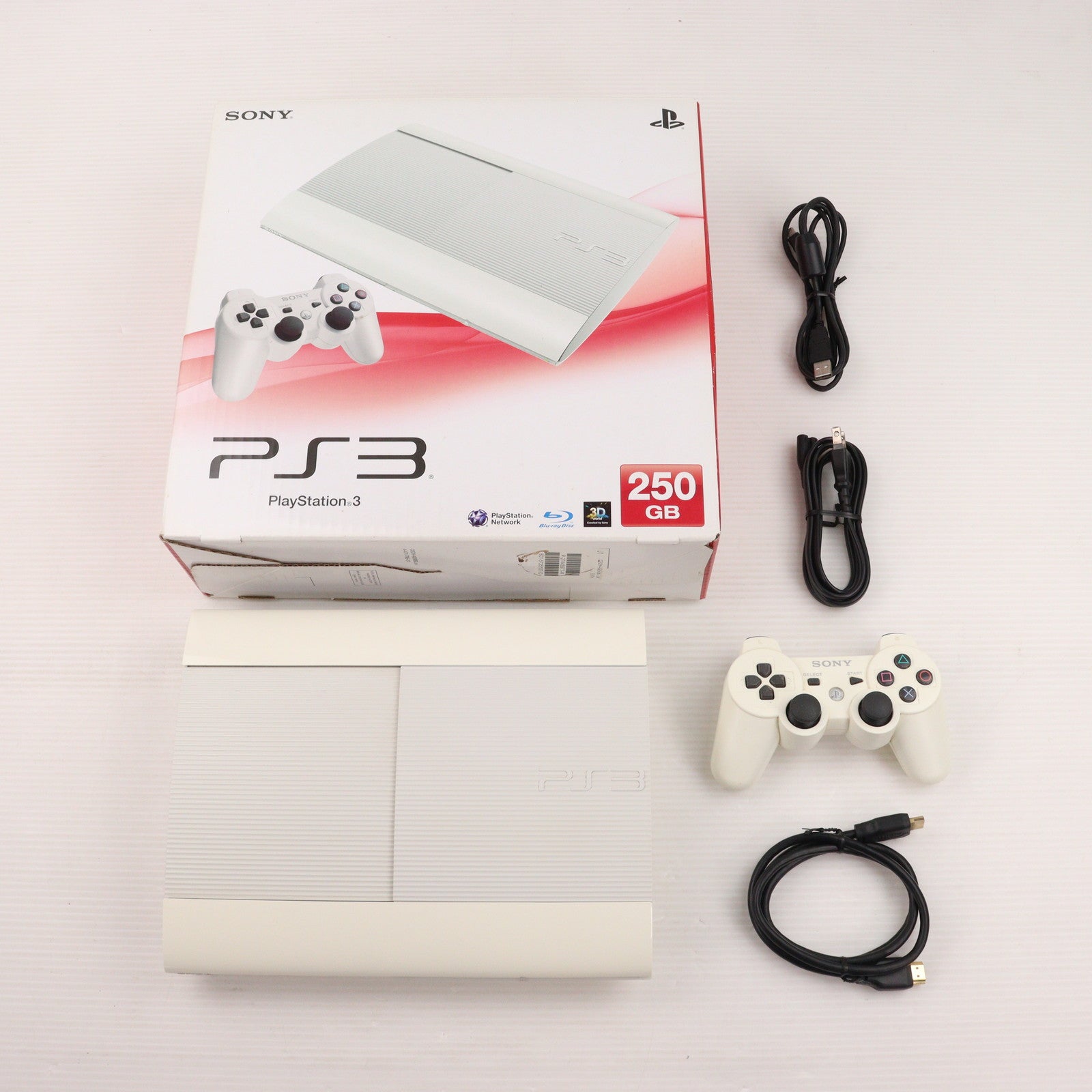 【中古即納】[PS3] (本体) PlayStation3(プレイステーション3) クラシック・ホワイト HDD250GB SCE(CECH-4200B LW)(20130831)