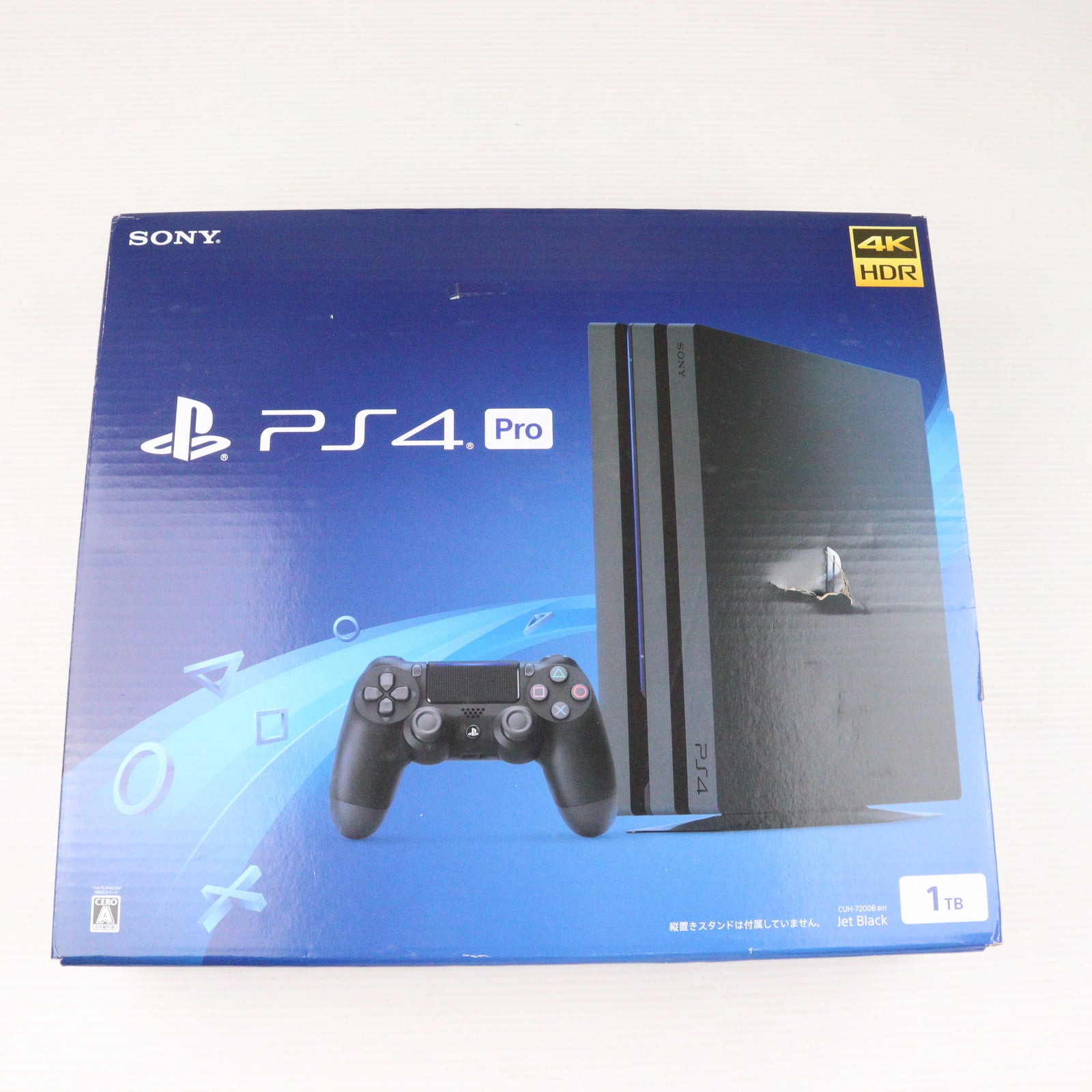 【中古即納】[PS4] (本体) PlayStation4 Pro(プレイステーション4 プロ) ジェット・ブラック 1TB SIE(CUH-7200BB01)(20180927)