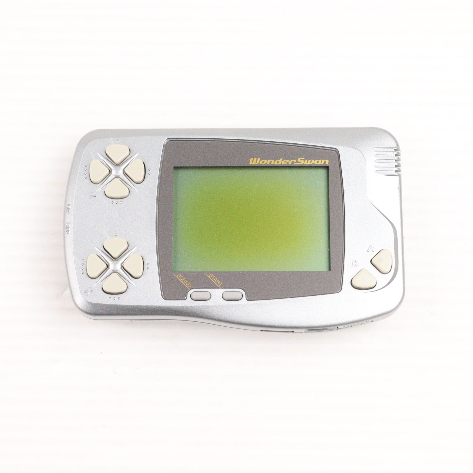 【中古即納】[WS] (本体) WonderSwan(ワンダースワン) シルバーメタリック バンダイ(SWJ-77702M)(19990304)