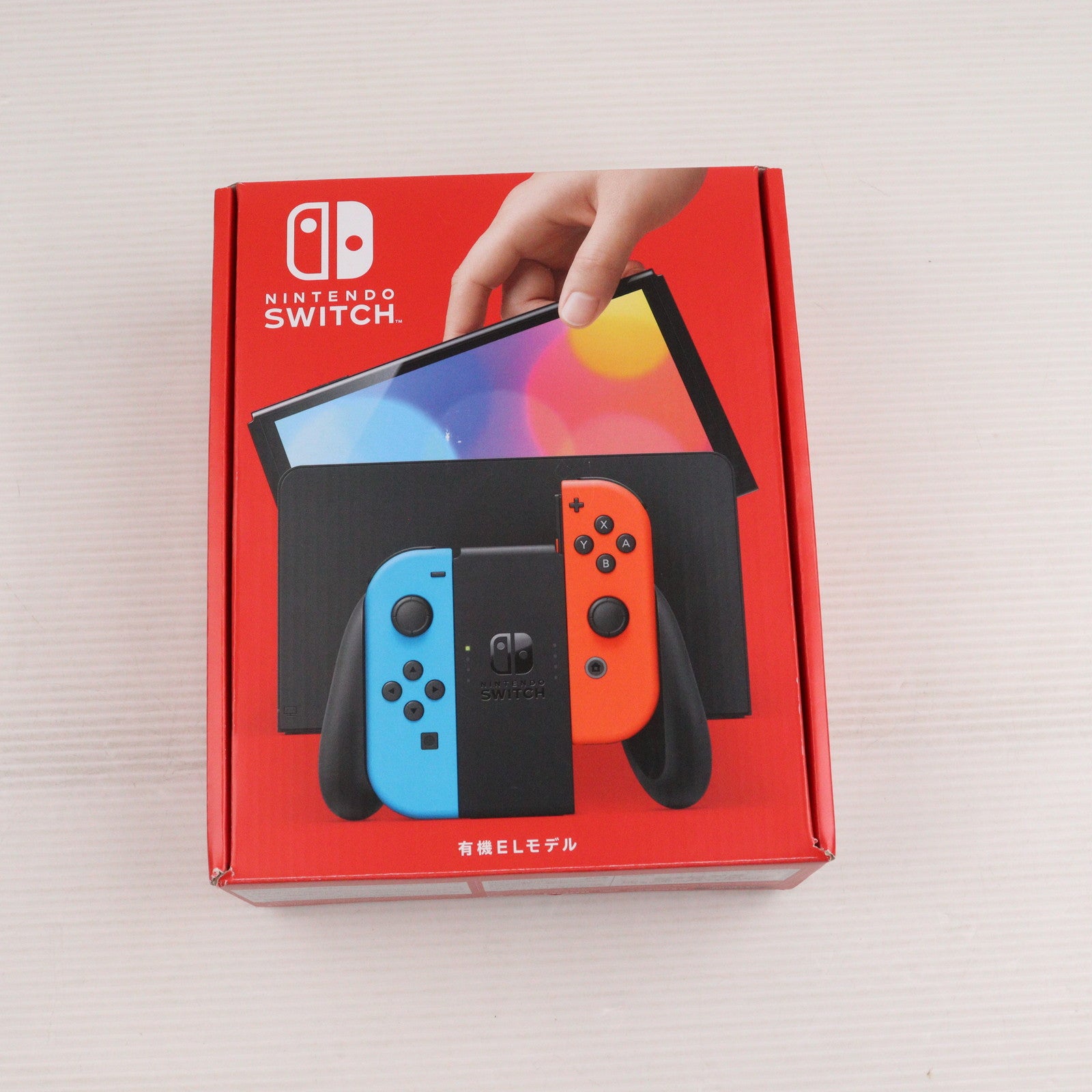 【中古即納】[Switch] (本体) Nintendo Switch(有機ELモデル) ニンテンドースイッチ Joy-Con(L) ネオンブルー/R ネオンレッド 任天堂(HEG-S-KABAA)(20211008)