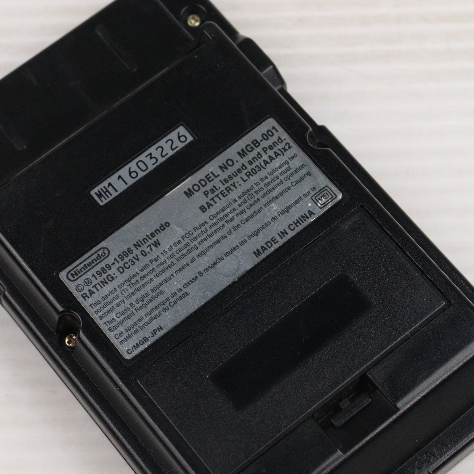 ゲームボーイ - (本体) GAME BOY pocket(ゲームボーイポケット) 黒(ブラック) 任天堂(MGB-001) Gameboy Pocket BLACK Console MGB-001 Boxed mde in JAPAN 2972