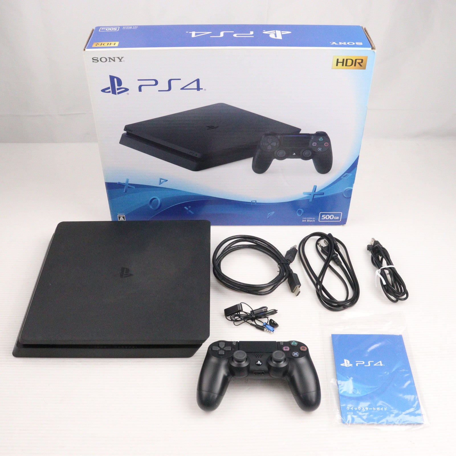 【中古即納】[PS4] (本体) PlayStation4(プレイステーション4) ジェット・ブラック HDD500GB SIE(CUH-2100AB01)(20170724)