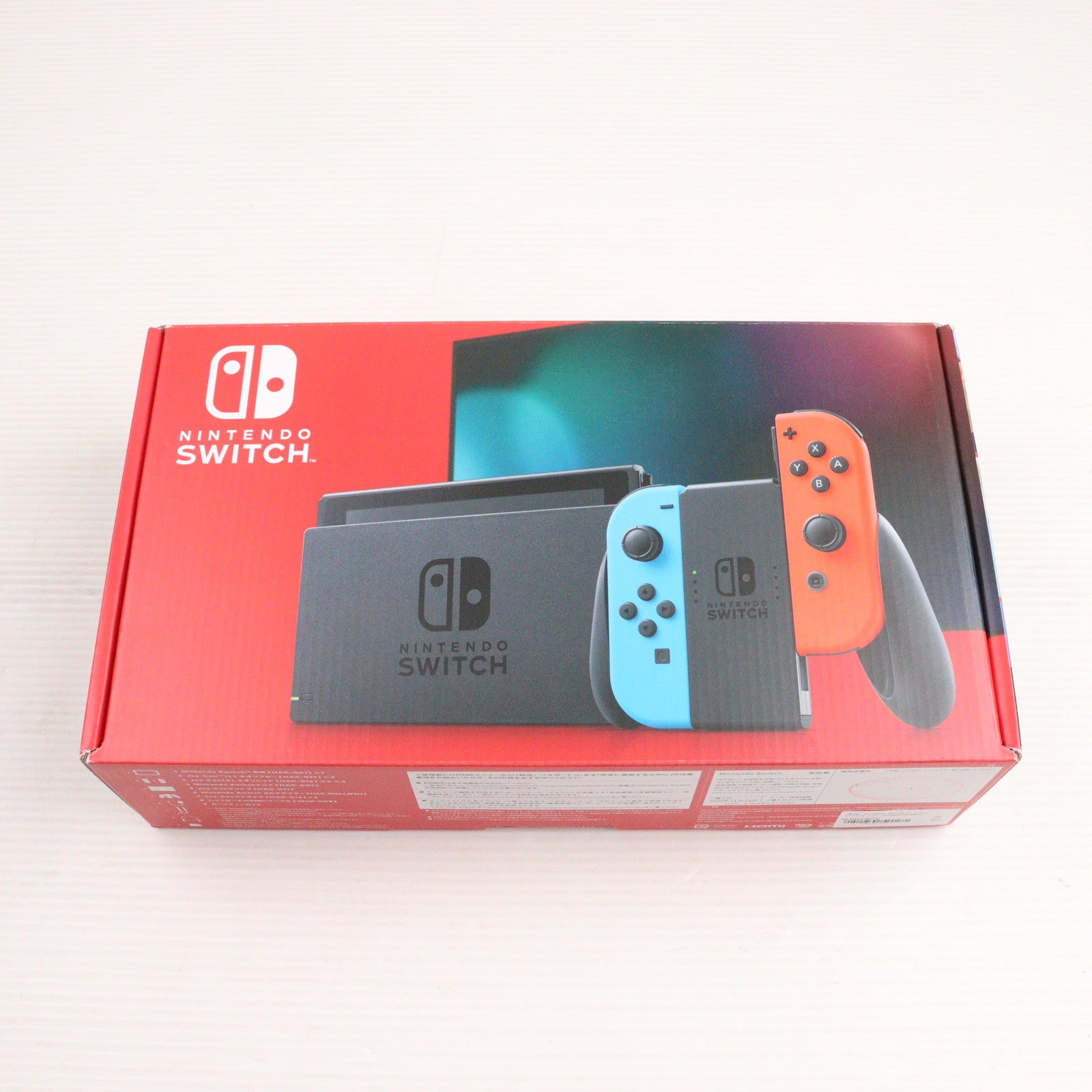 【中古即納】[Switch] (本体) Nintendo Switch(ニンテンドースイッチ) Joy-Con(L) ネオンブルー/(R) ネオンレッド 任天堂(HAD-S-KABAA)(20190830)