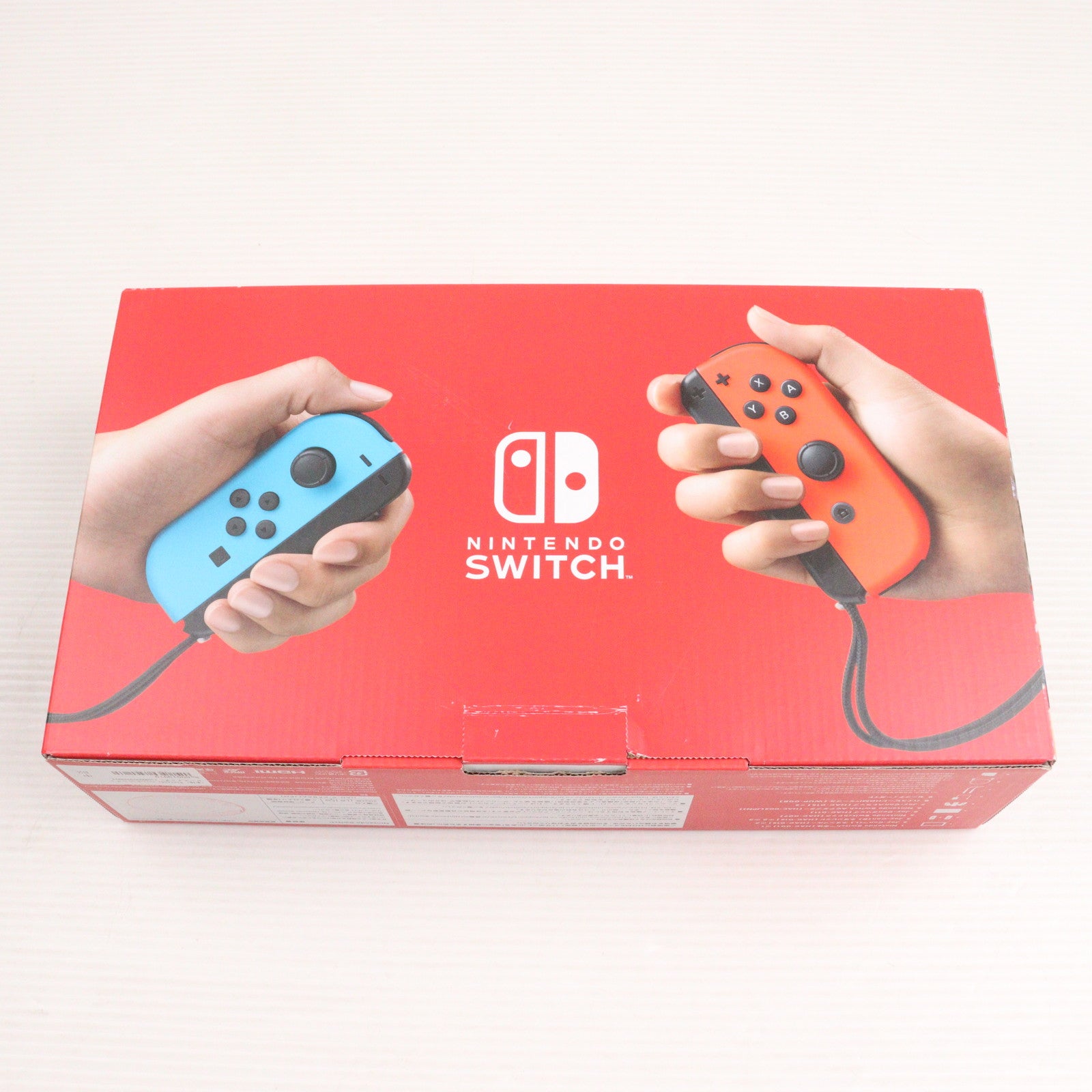 【中古即納】[Switch] (本体) Nintendo Switch(ニンテンドースイッチ) Joy-Con(L) ネオンブルー/(R) ネオンレッド 任天堂(HAD-S-KABAA)(20190830)