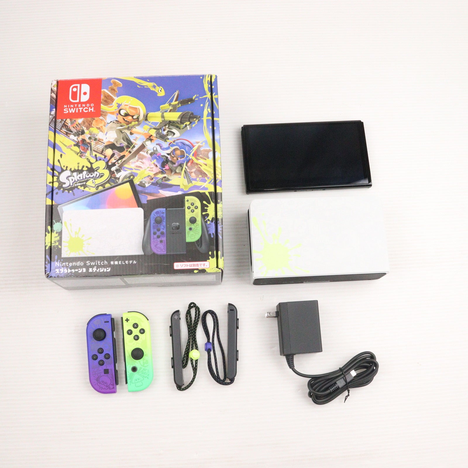 【中古即納】[Switch] (本体) Nintendo Switch(ニンテンドースイッチ) 有機ELモデル スプラトゥーン3エディション 任天堂(HEG-S-KCAAA)(20220826)