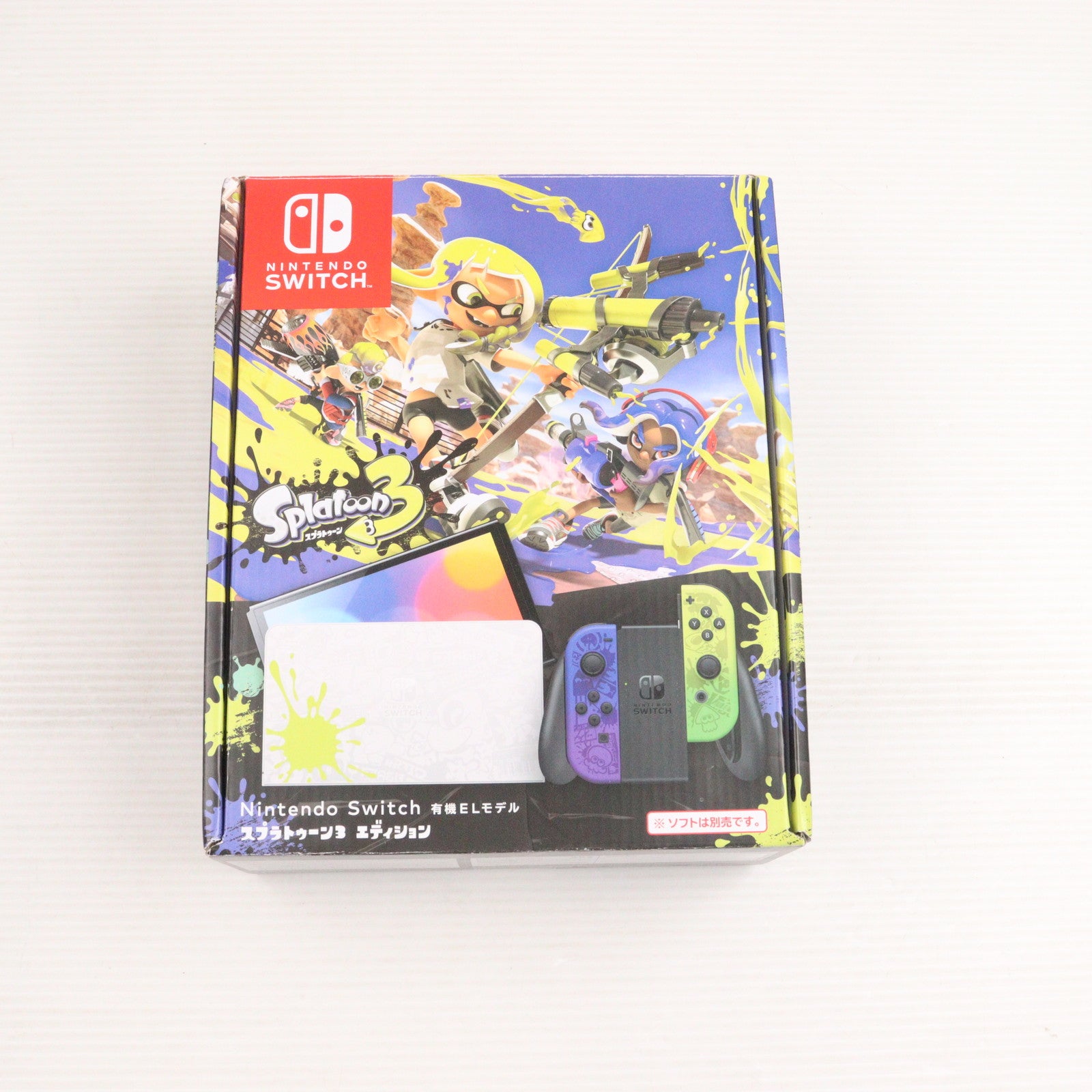 【中古即納】[Switch] (本体) Nintendo Switch(ニンテンドースイッチ) 有機ELモデル スプラトゥーン3エディション 任天堂(HEG-S-KCAAA)(20220826)