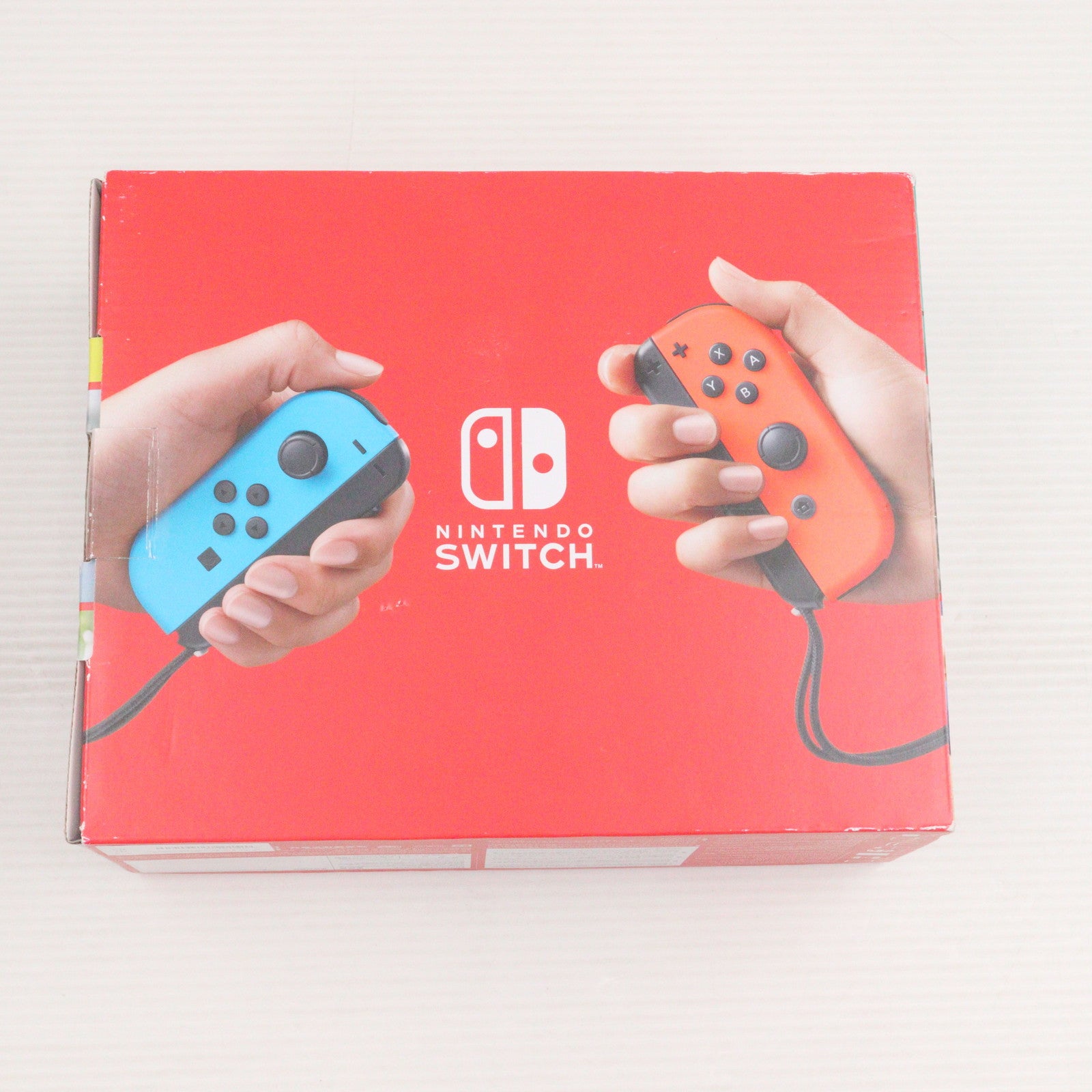 【中古即納】[Switch] (本体) Nintendo Switch(ニンテンドースイッチ) Joy-Con(L) ネオンブルー/R ネオンレッド 任天堂(HAD-S-KABAH)(20190830)