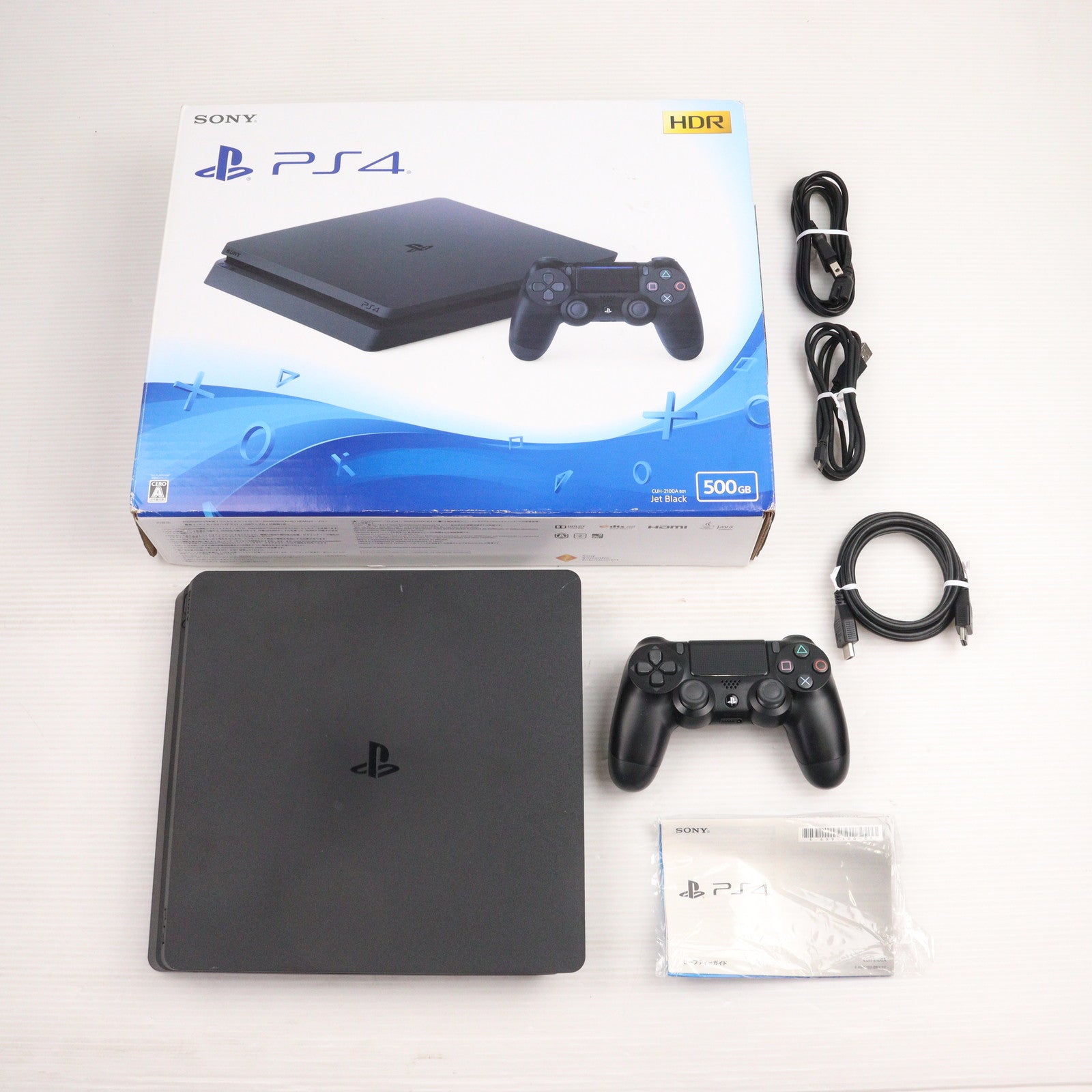 【中古即納】[PS4] (本体) PlayStation4(プレイステーション4) ジェット・ブラック HDD500GB SIE(CUH-2100AB01)(20170724)