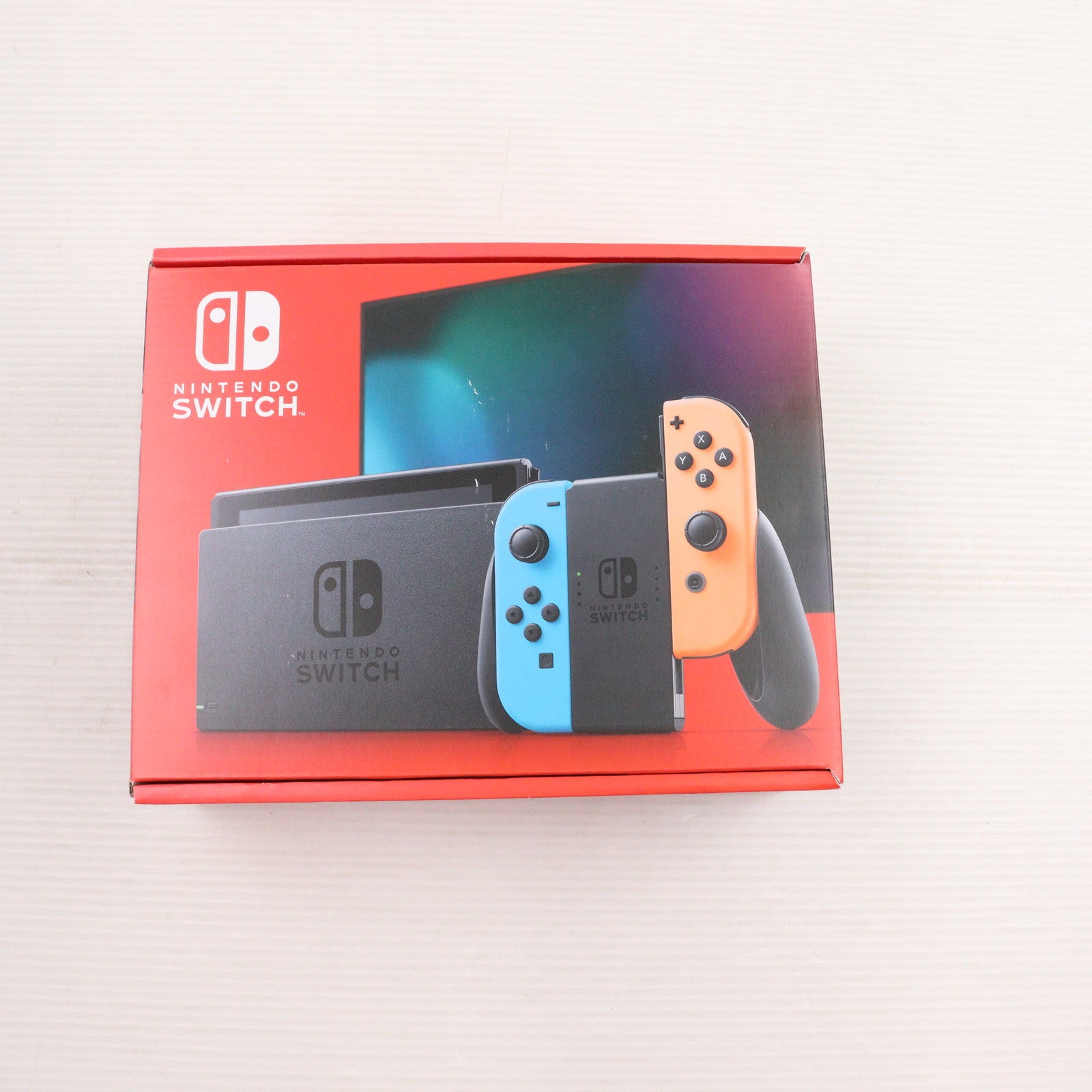 【中古即納】[Switch] (本体)(未使用) Nintendo Switch(ニンテンドースイッチ) Joy-Con(L) ネオンブルー/R ネオンレッド 任天堂(HAD-S-KABAH)(20190830)