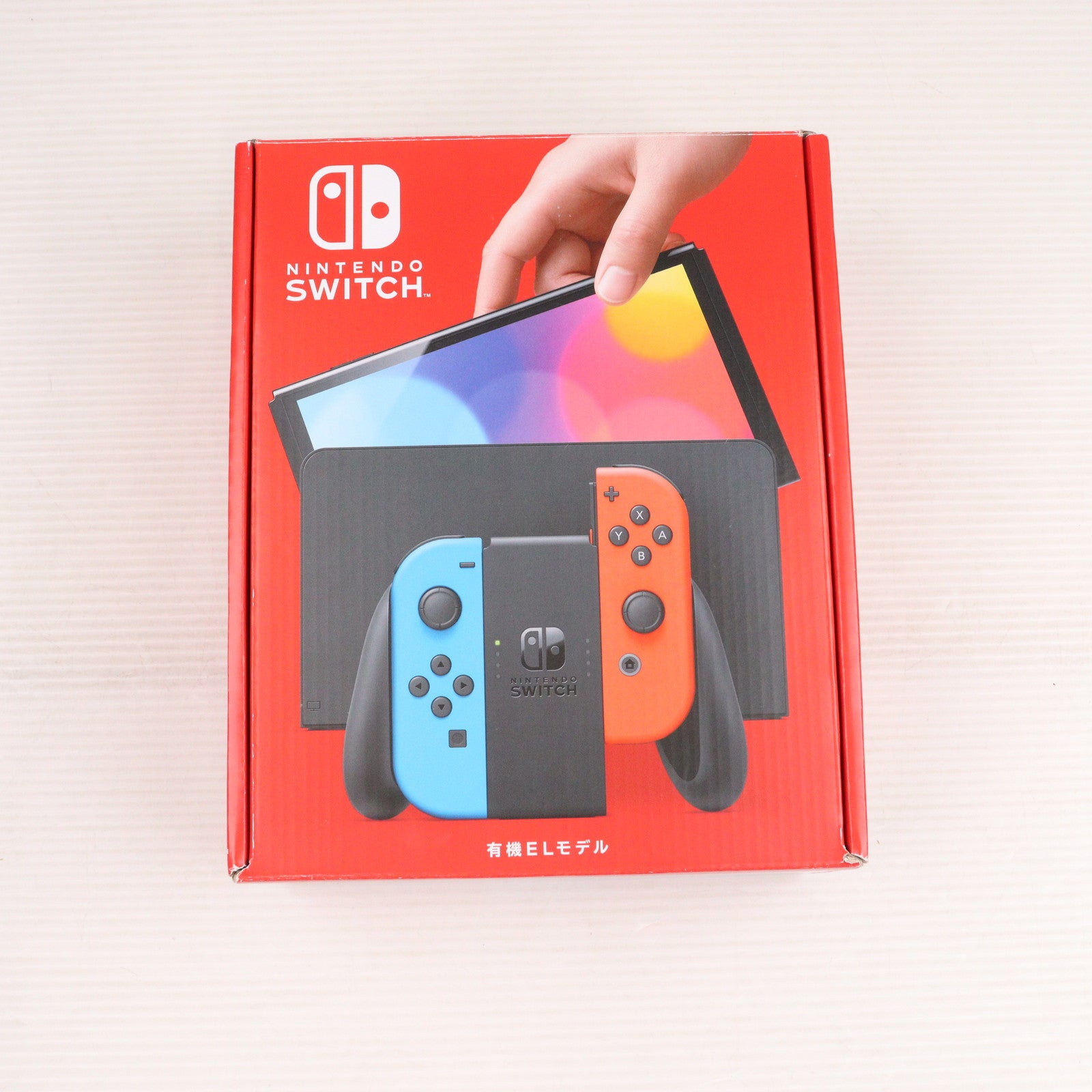 【中古即納】[Switch] (本体) Nintendo Switch(ニンテンドースイッチ) 有機ELモデル Joy-Con(L) ネオンブルー/R ネオンレッド 任天堂(HEG-S-KABAA)(20211008)