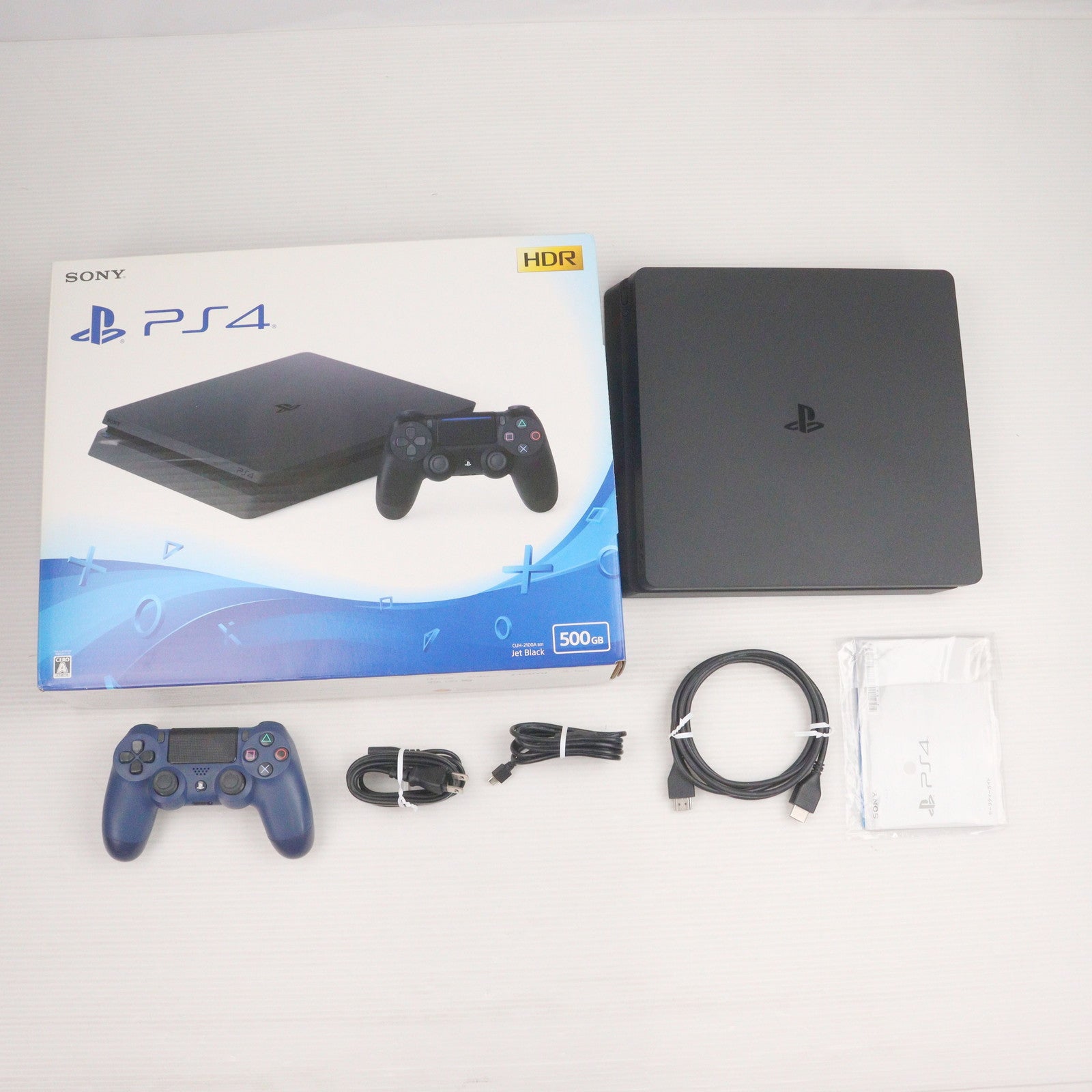 【中古即納】[PS4] (本体) PlayStation 4(プレイステーション4) ジェット・ブラック HDD500GB SIE(CUH-2100AB01)(20170724)