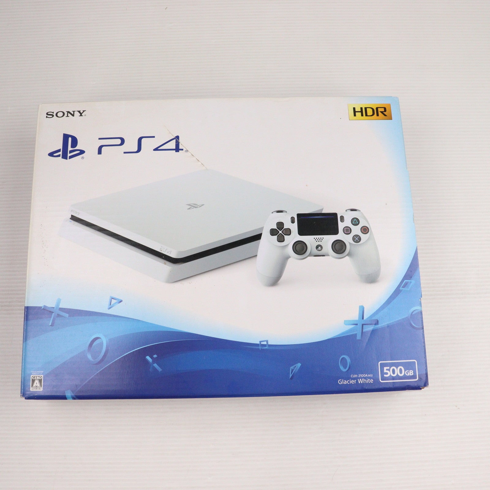 【中古即納】[PS4] (本体) PlayStation 4(プレイステーション4) グレイシャー・ホワイト HDD500GB SIE(CUH-2100AB02)(20170729)