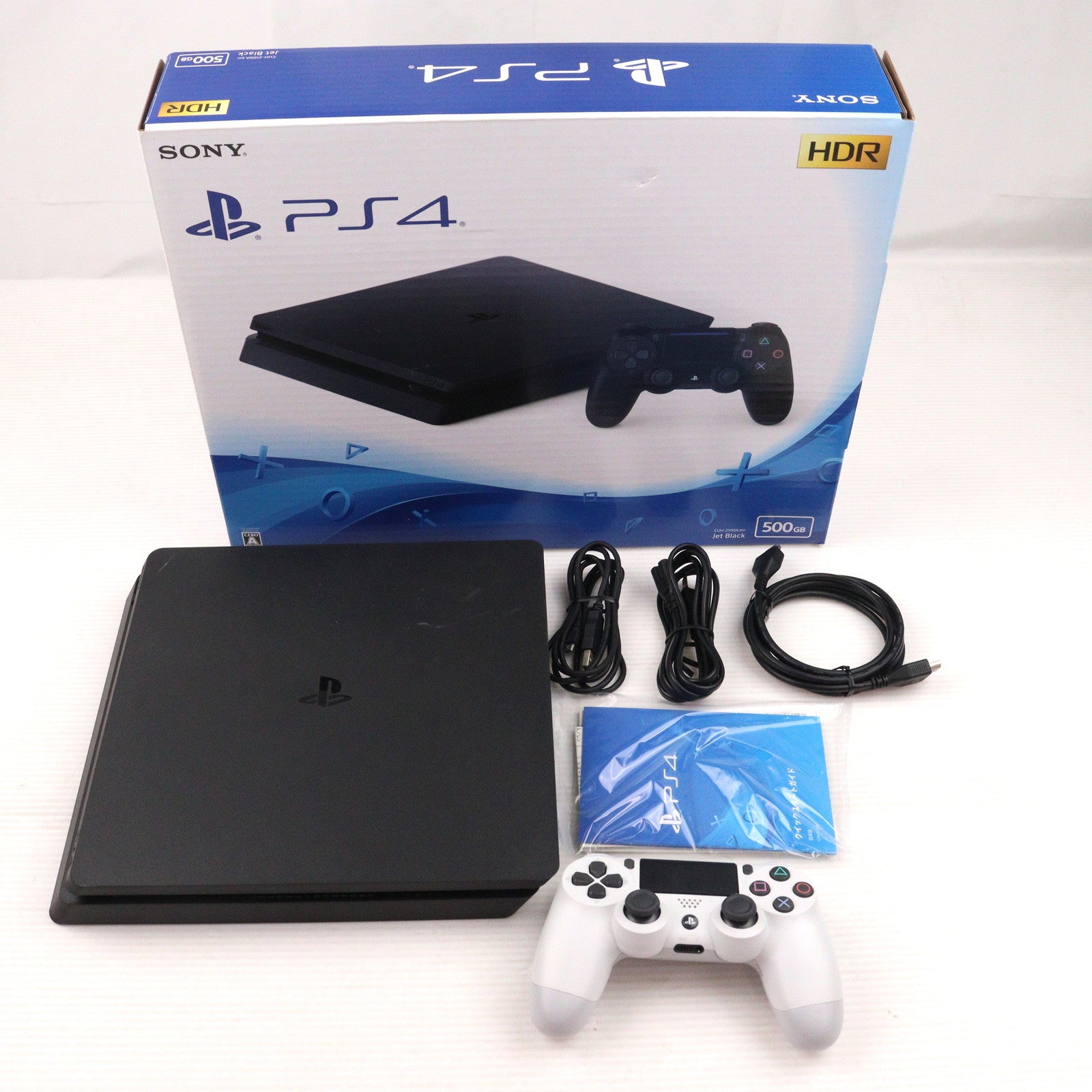 【中古即納】[PS4] (本体) PlayStation 4(プレイステーション4) ジェット・ブラック HDD500GB SIE(CUH-2100AB01)(20170724)