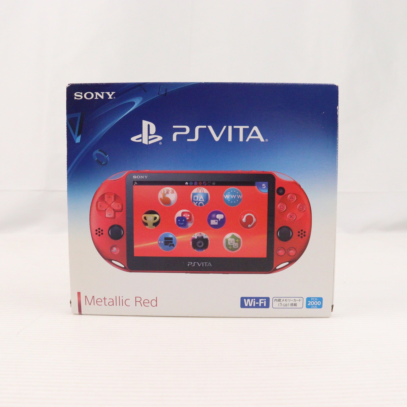 【中古即納】[PSVita] (本体) PlayStation Vita(プレイステーションVita) Wi-Fiモデル メタリック・レッド SIE(PCH-2000ZA26)(20161201)