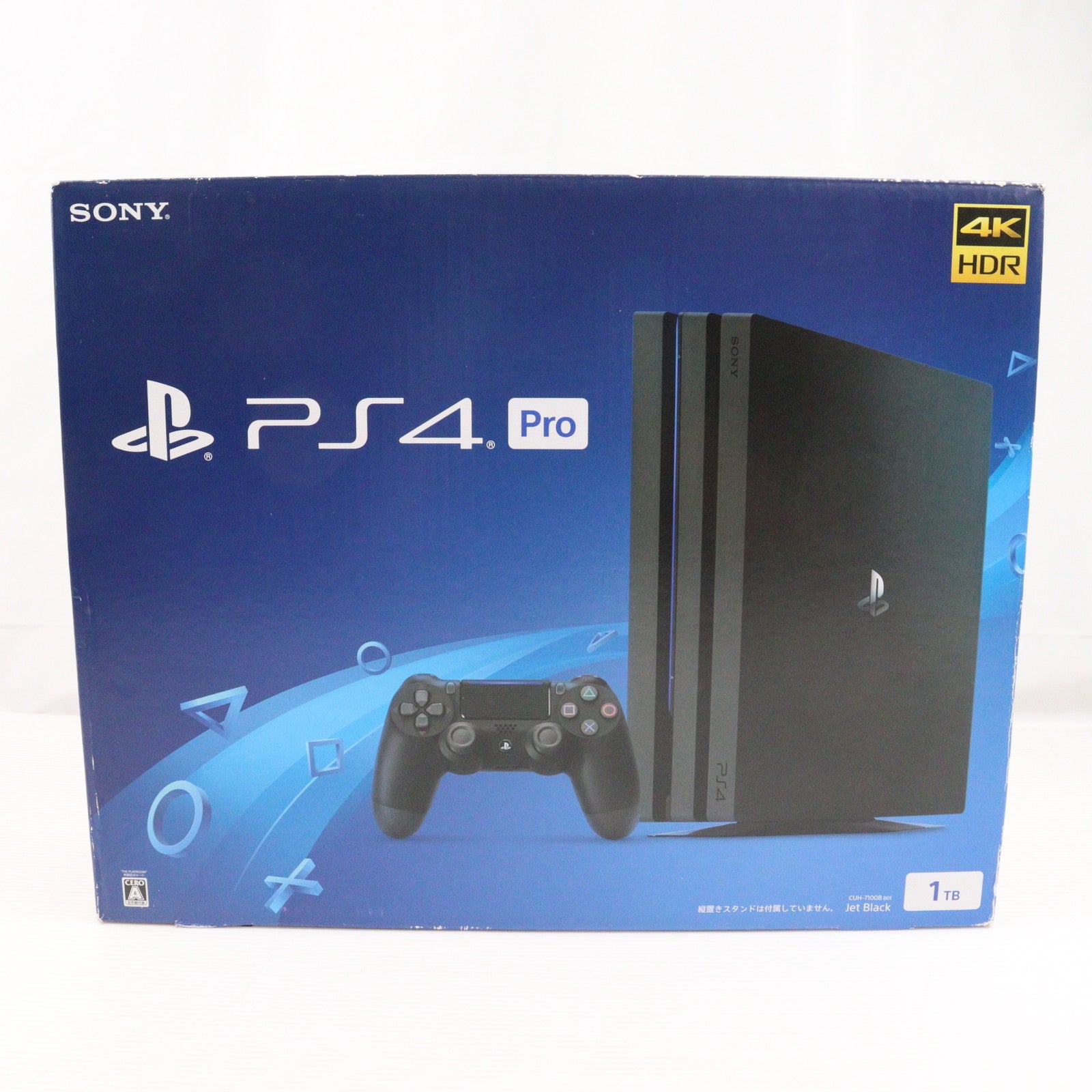 【中古即納】[PS4] (本体) プレイステーション4 プロ PlayStation4 Pro ジェット・ブラック 1TB SIE(CUH-7100BB01)(20170929)