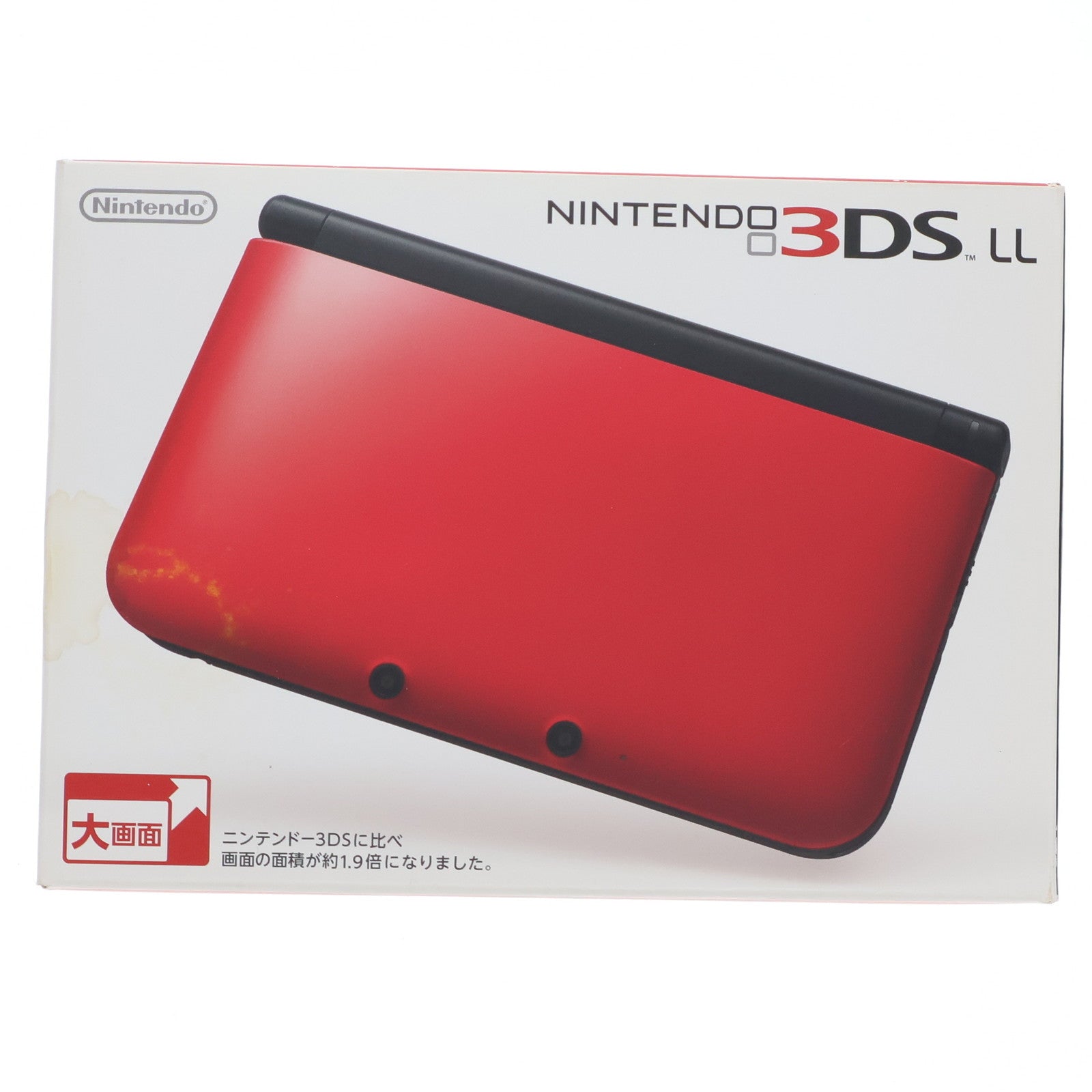 【中古即納】[3DS] (本体) ニンテンドー3DS LL レッド×ブラック 任天堂(SPR-S-RKAA)(20120728)