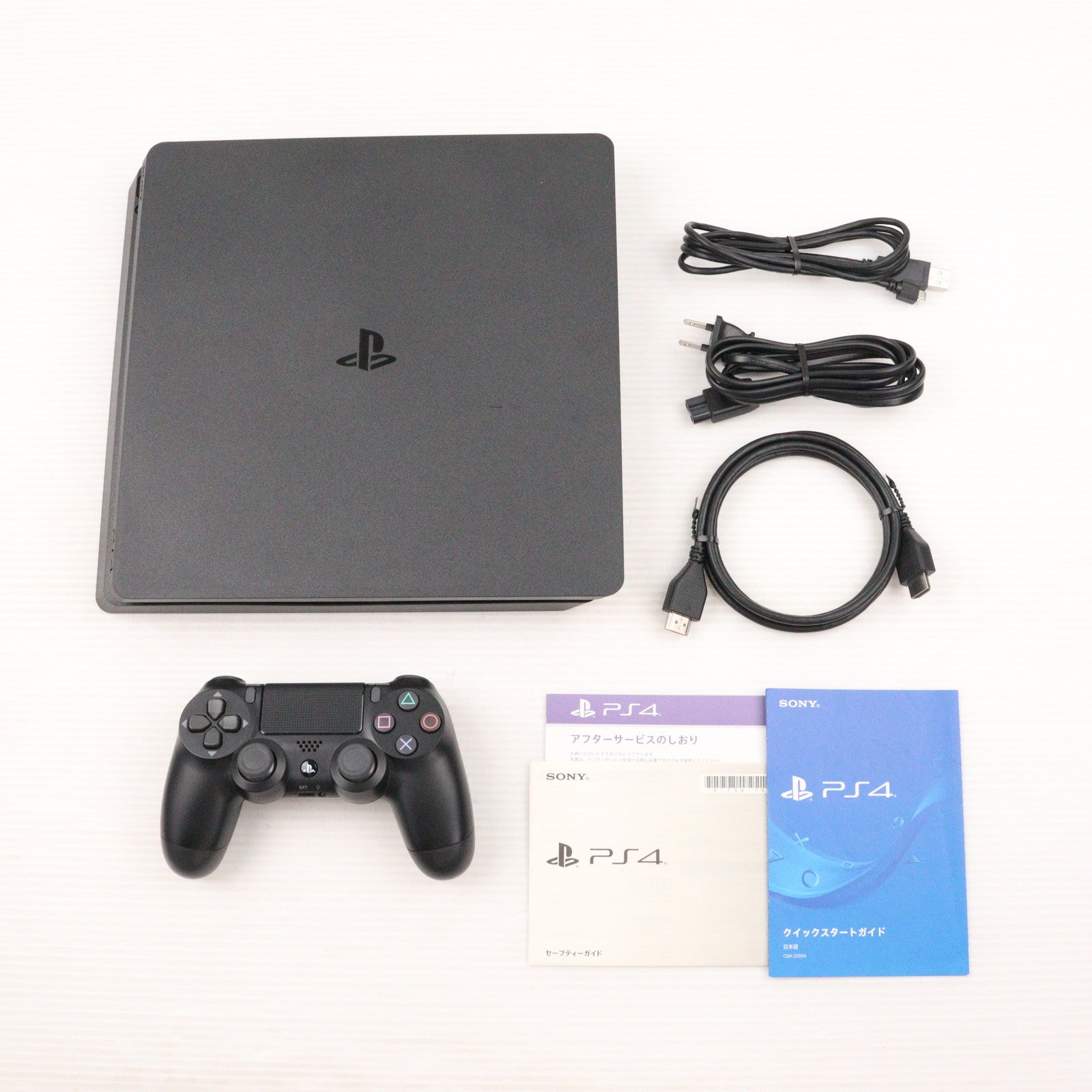 【中古即納】[PS4] (本体) PlayStation 4(プレイステーション4) ジェット・ブラック HDD500GB SIE(CUH-2200AB01)(20180702)