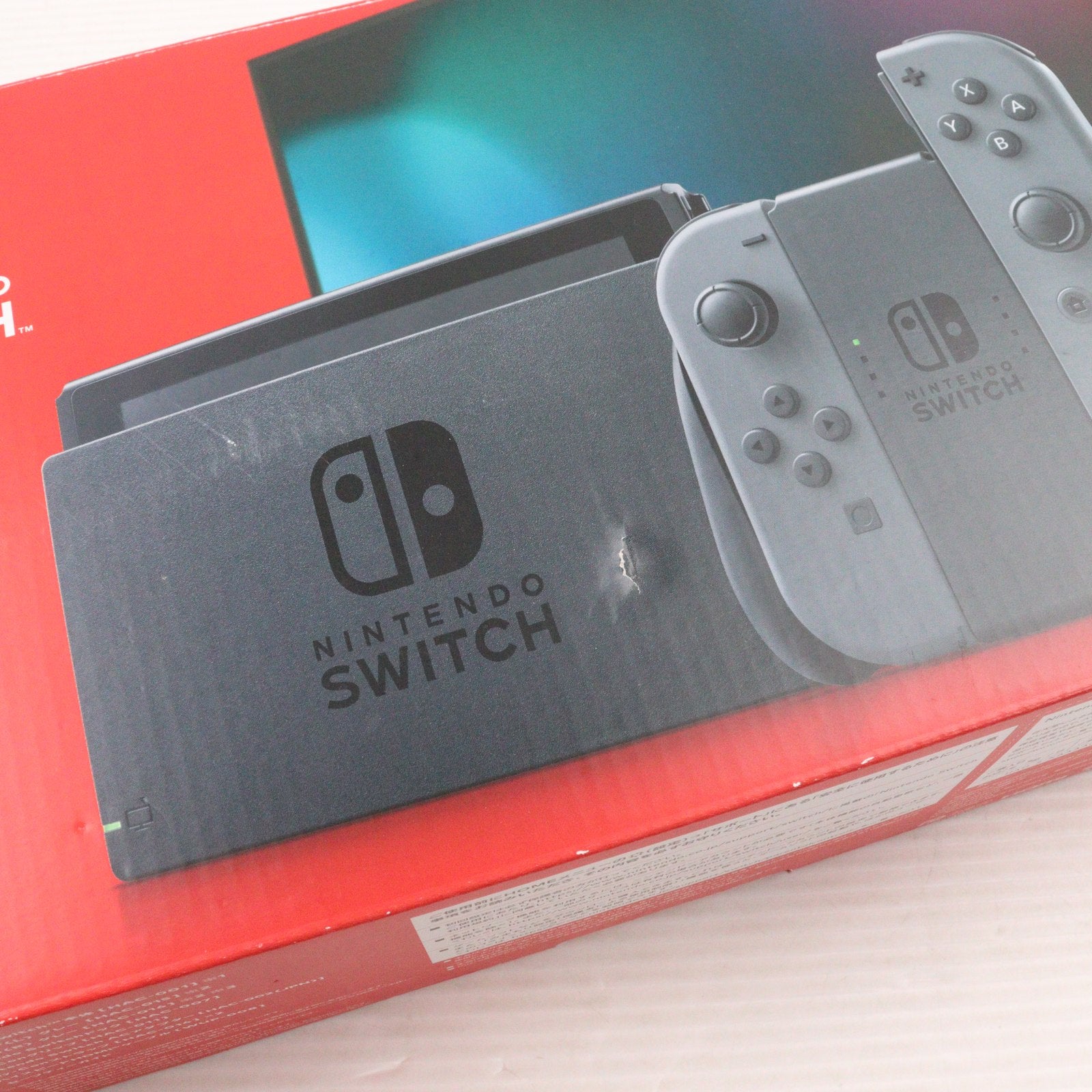 【中古即納】[Switch] (本体) Nintendo Switch(ニンテンドースイッチ) Joy-Con(L)/R グレー 任天堂(HAD-S-KAAAA)(20190830)