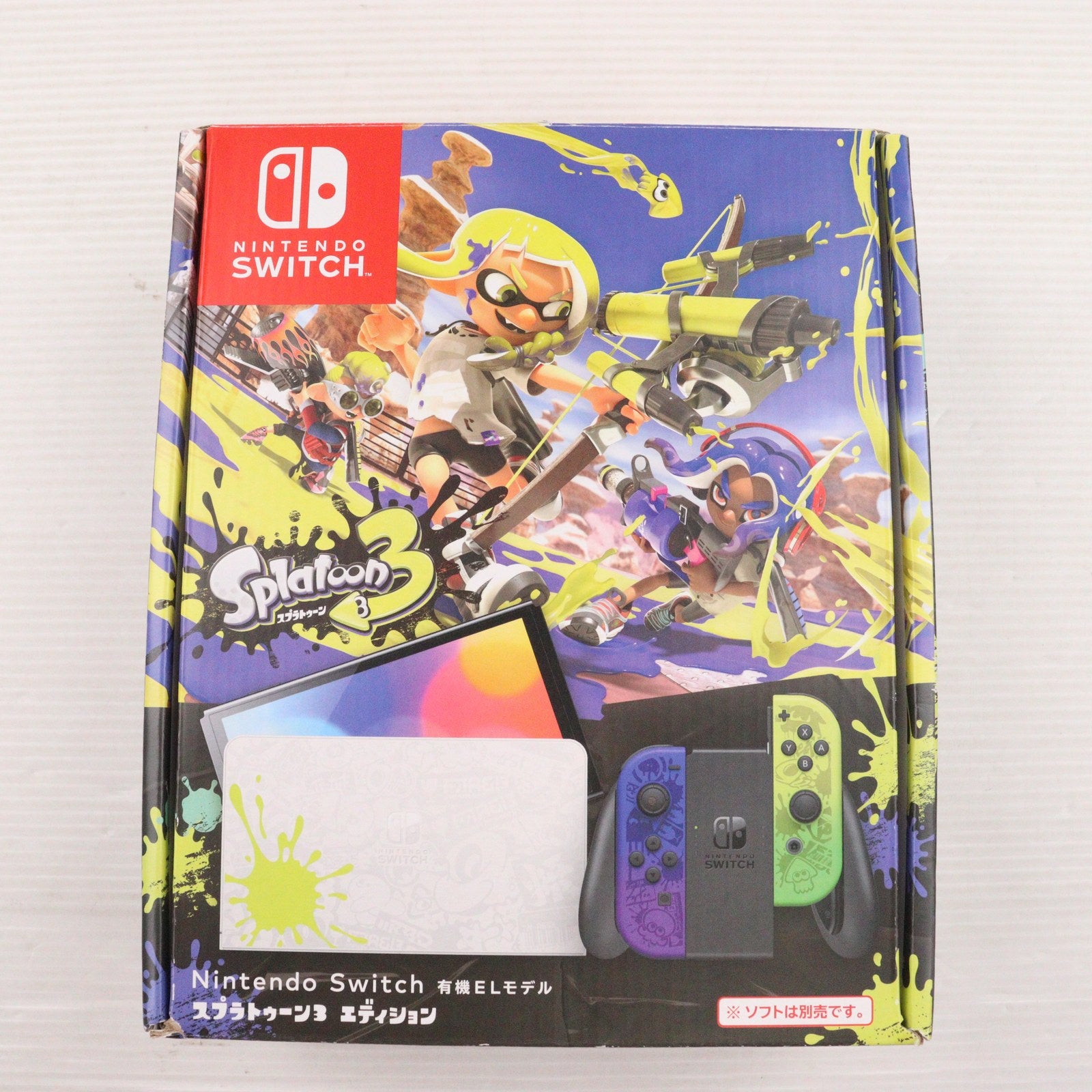 【中古即納】[Switch] (本体) Nintendo Switch(ニンテンドースイッチ) 有機ELモデル スプラトゥーン3エディション 任天堂(HEG-S-KCAAA)(20220826)