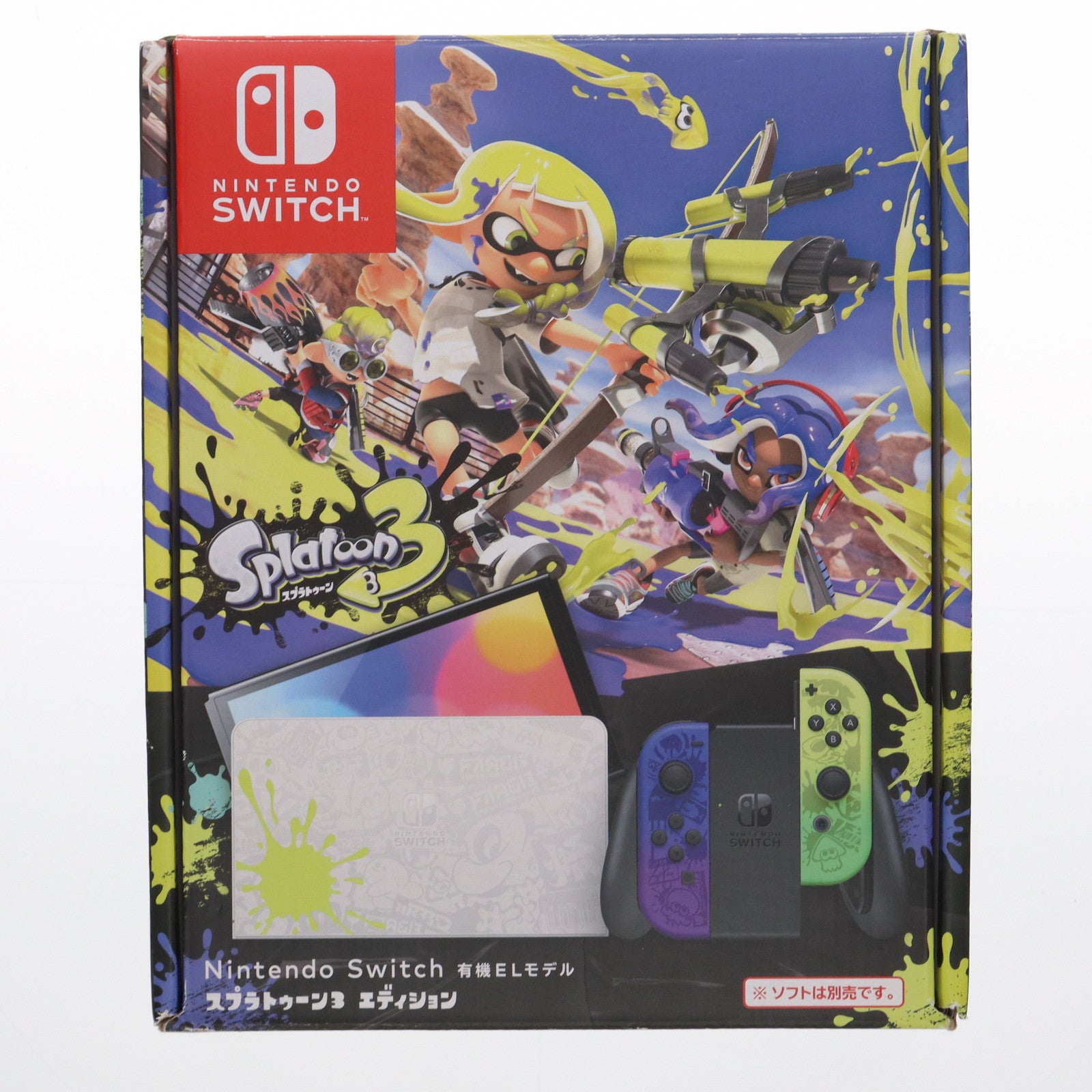 【中古即納】[Switch] (本体) Nintendo Switch(ニンテンドースイッチ) 有機ELモデル スプラトゥーン3エディション 任天堂(HEG-S-KCAAA)(20220826)