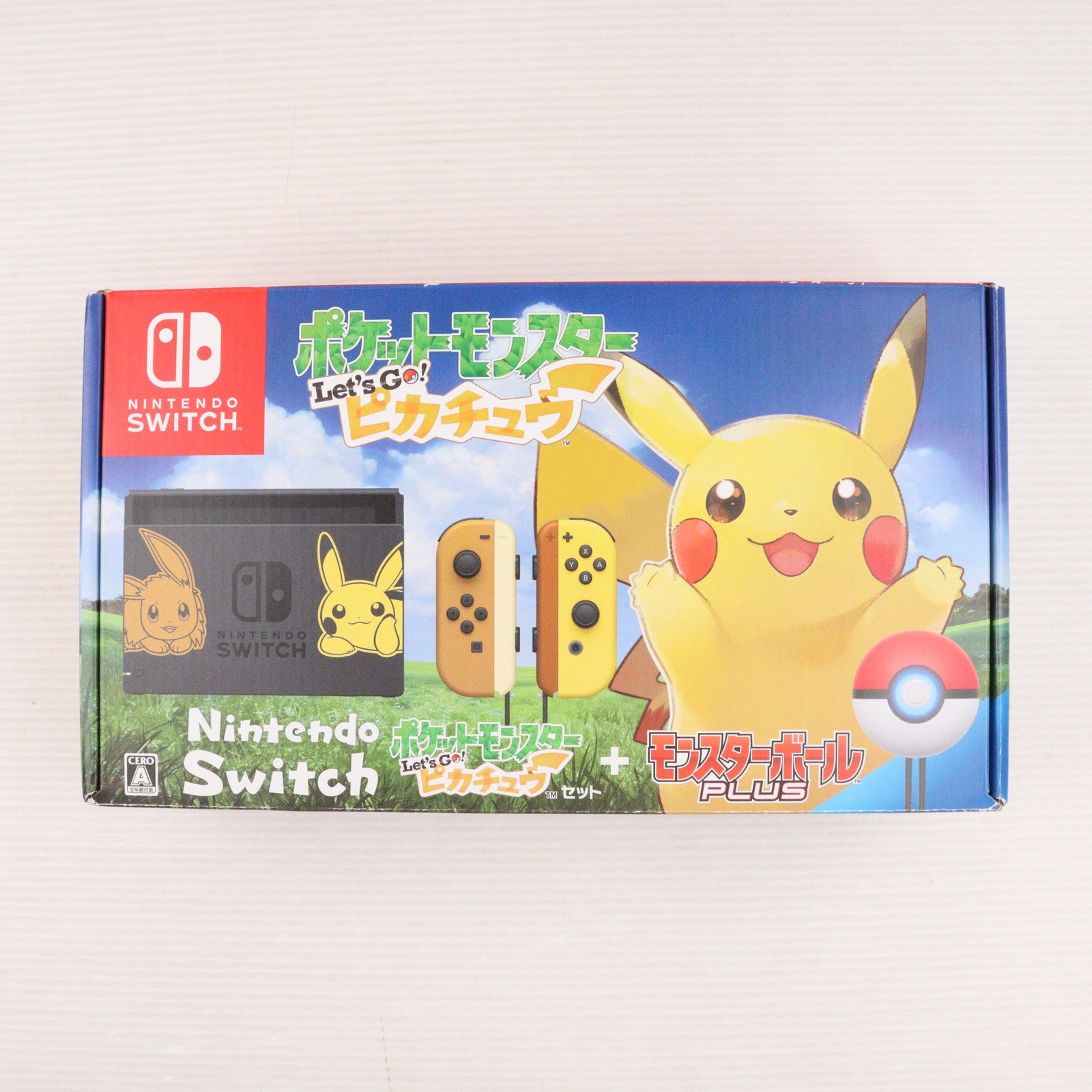 【中古即納】[Switch] (本体)(ソフト無し) Nintendo Switch(ニンテンドースイッチ) ポケットモンスター Let's Go! ピカチュウセット(モンスターボール Plus付き) 任天堂(HAC-S-KFAGA)(20181116)