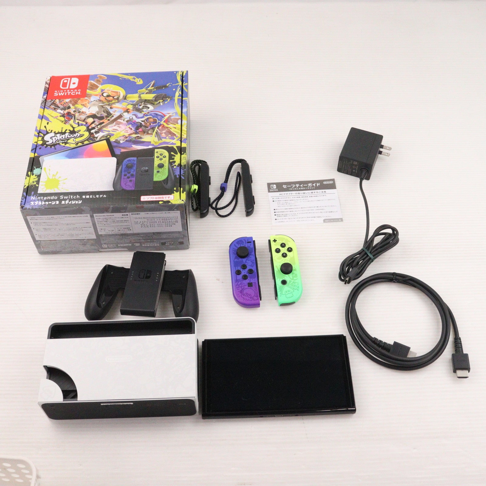 【中古即納】[Switch] (本体) Nintendo Switch(ニンテンドースイッチ) 有機ELモデル スプラトゥーン3エディション 任天堂(HEG-S-KCAAA)(20220826)