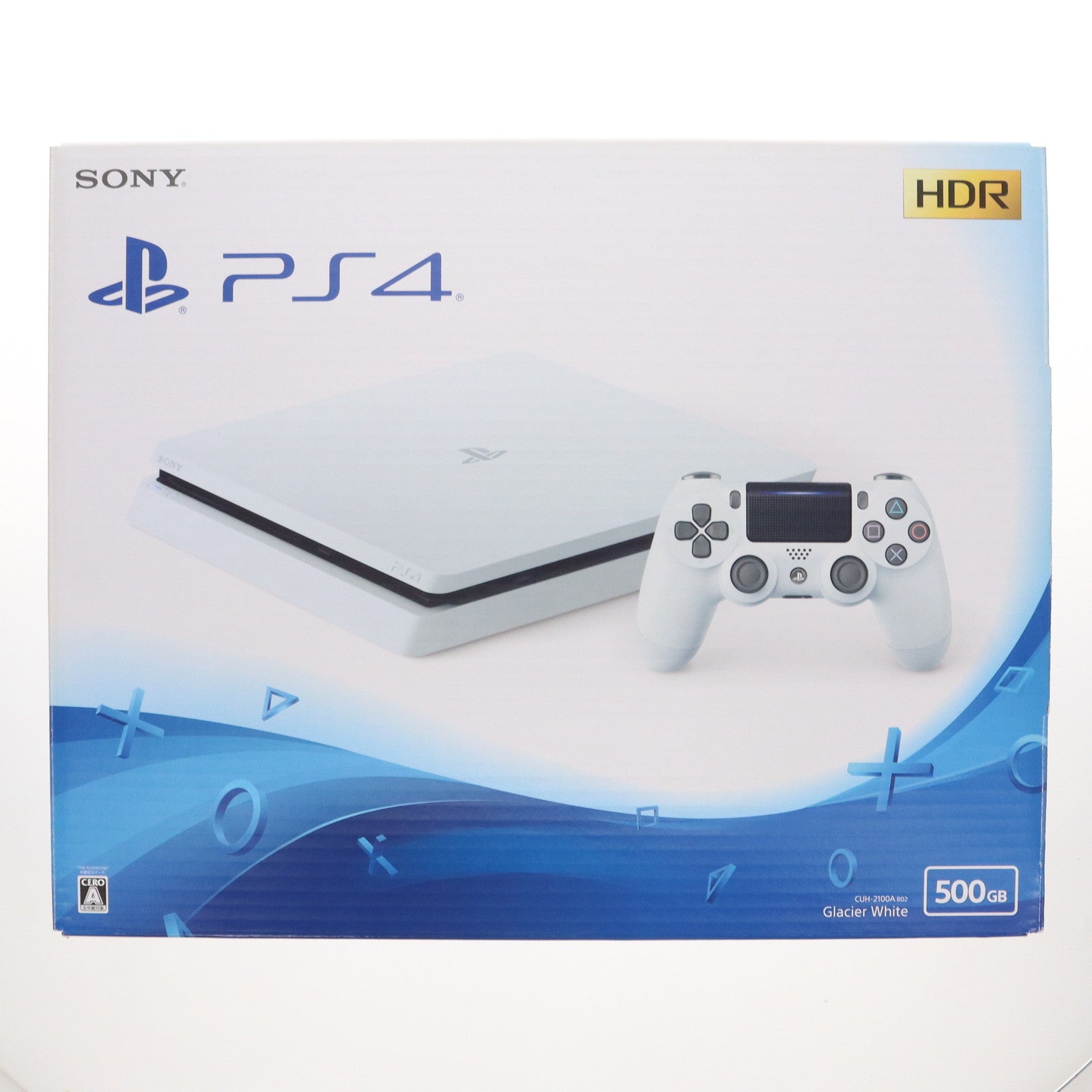 【中古即納】[PS4] (本体) PlayStation 4(プレイステーション4) グレイシャー・ホワイト HDD500GB SIE(CUH-2100AB02)(20170729)