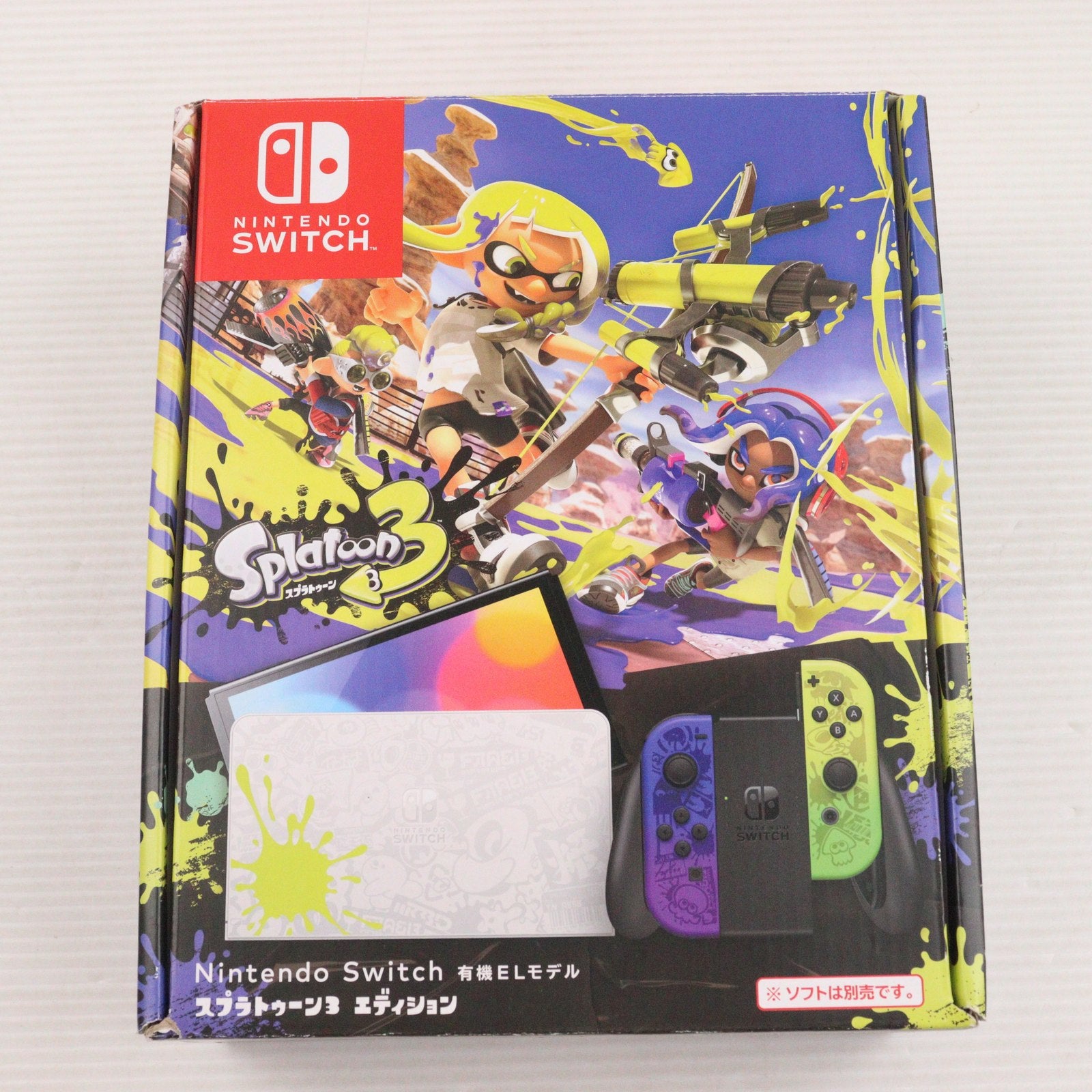 【中古即納】[Switch] (本体) Nintendo Switch(ニンテンドースイッチ) 有機ELモデル スプラトゥーン3エディション 任天堂(HEG-S-KCAAA)(20220826)