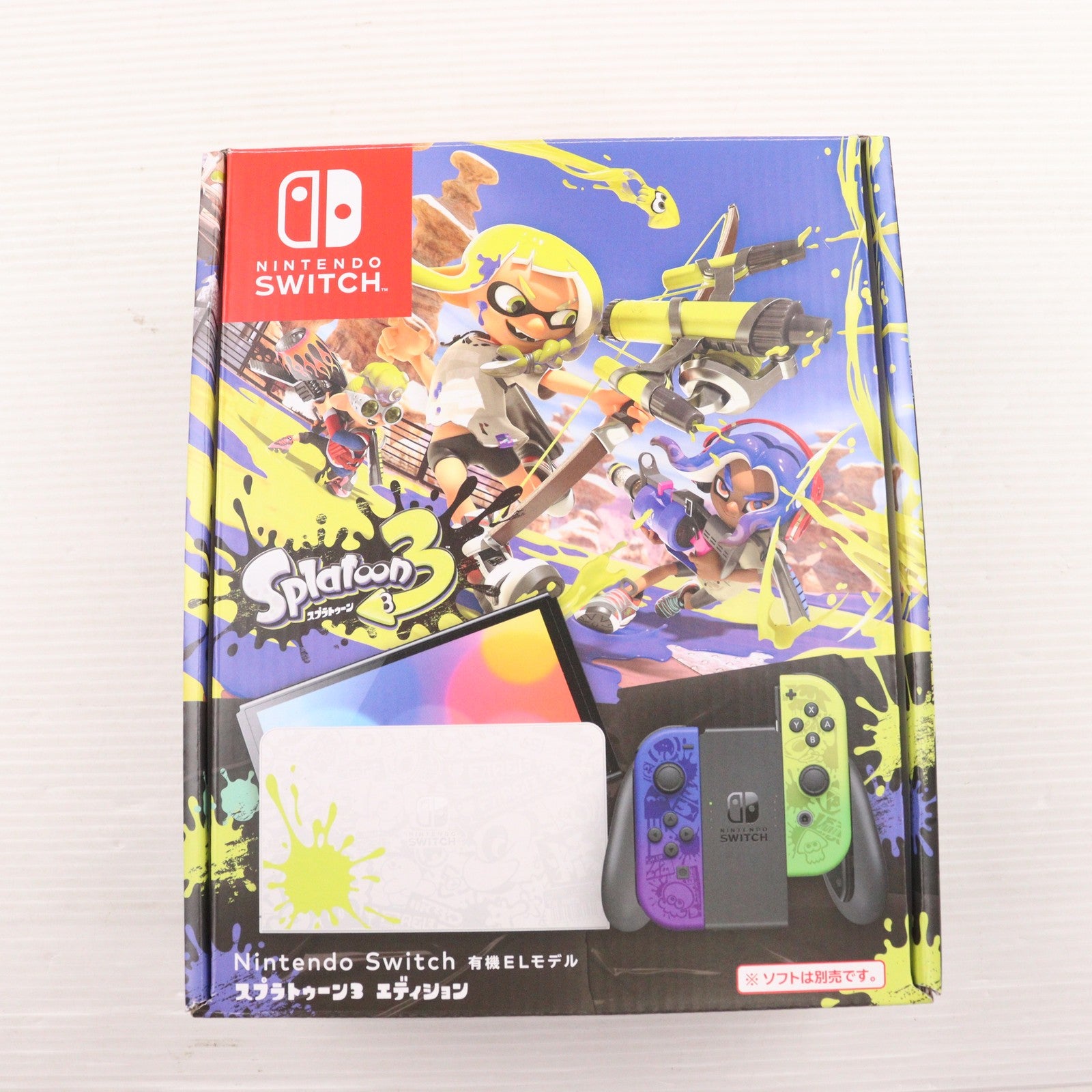 【中古即納】[Switch] (本体) Nintendo Switch(ニンテンドースイッチ) 有機ELモデル スプラトゥーン3エディション 任天堂(HEG-S-KCAAA)(20220826)