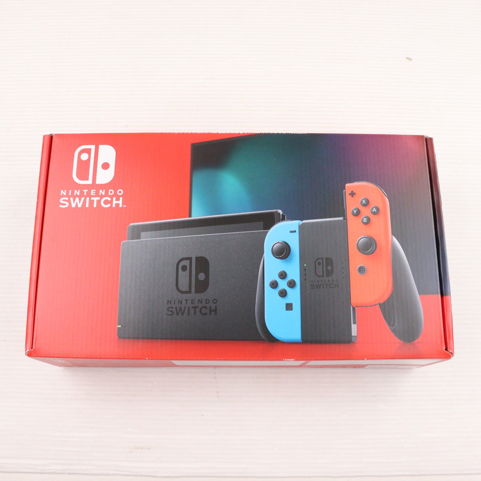 【中古即納】[Switch] (本体) Nintendo Switch(ニンテンドースイッチ) Joy-Con(L) ネオンブルー/(R) ネオンレッド 任天堂(HAD-S-KABAA)(20190830)