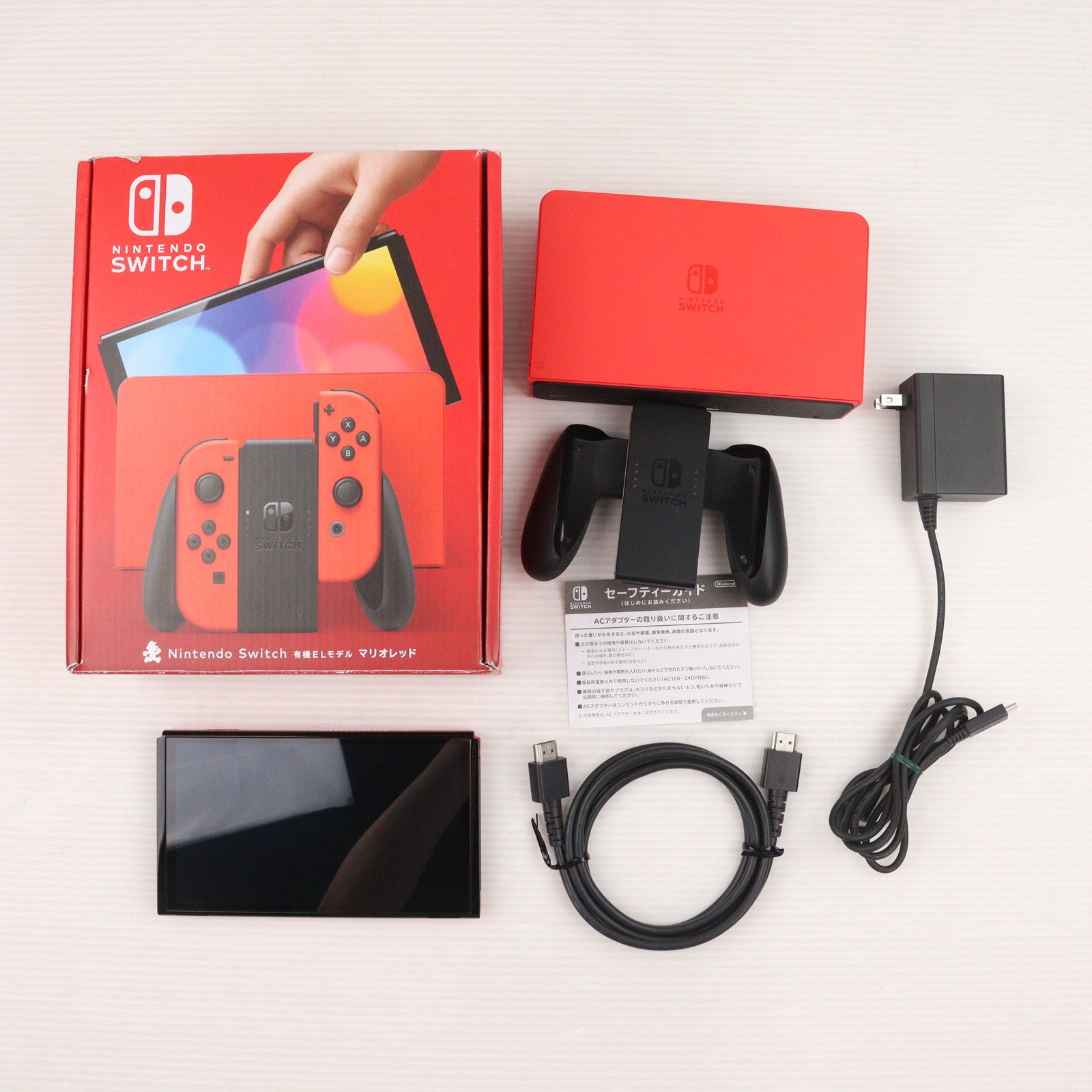 【中古即納】[Switch] (本体) Nintendo Switch(ニンテンドースイッチ) 有機ELモデル マリオレッド 任天堂(HEG-S-RAAAA)(20231006)