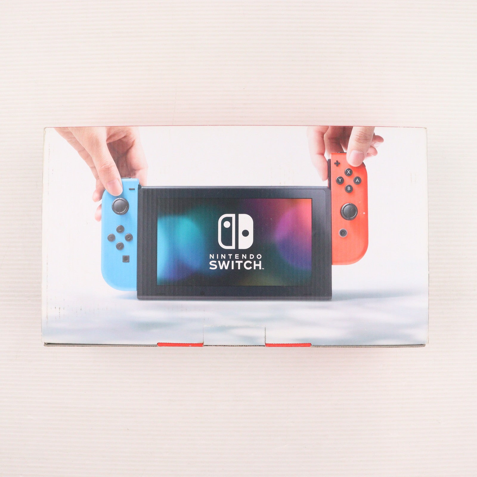 【中古即納】[Switch] (本体) Nintendo Switch(ニンテンドースイッチ) Joy-Con(L) ネオンブルー/R ネオンレッド 任天堂(HAC-S-KABAA)(20170303)