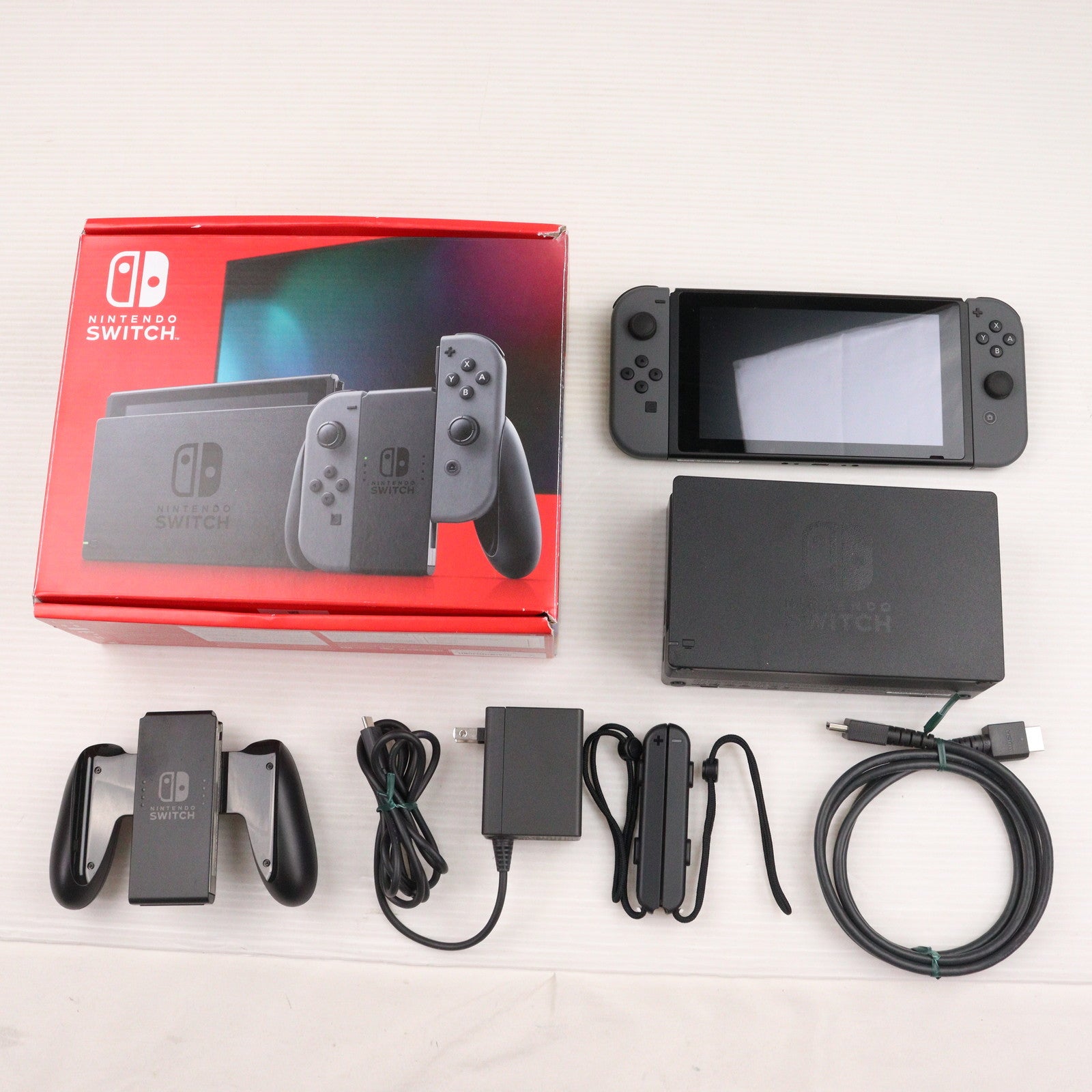 【中古即納】[Switch] (本体) Nintendo Switch(ニンテンドースイッチ) Joy-Con(L)/(R) グレー 任天堂(HAD-S-KAAAH)(20230412)