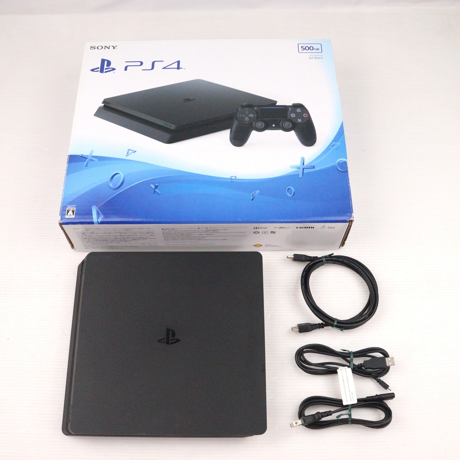 【中古即納】[PS4] (本体) PlayStation 4(プレイステーション4) ジェット・ブラック HDD500GB SIE(CUH-2000AB01)(20160915)