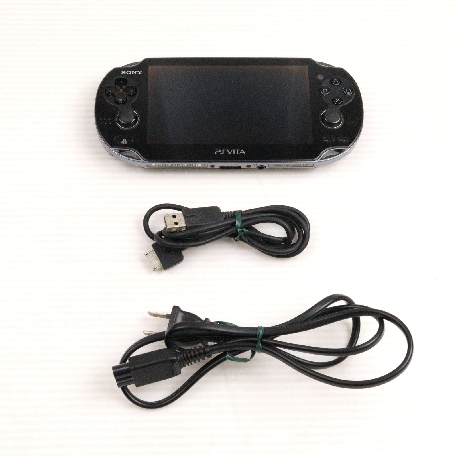 【中古即納】[PSVita] (本体) PlayStation Vita(プレイステーション ヴィータ) Wi-Fiモデル クリスタル・ブラック SCE(PCH-1000ZA01)(20111217)