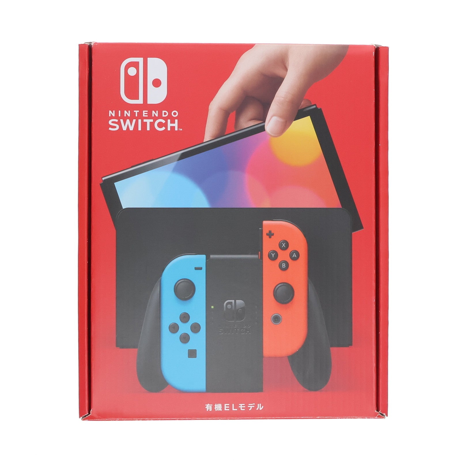 【中古即納】[Switch] (本体) Nintendo Switch(ニンテンドースイッチ) 有機ELモデル Joy-Con(L) ネオンブルー/R ネオンレッド 任天堂(HEG-S-KABAA)(20211008)
