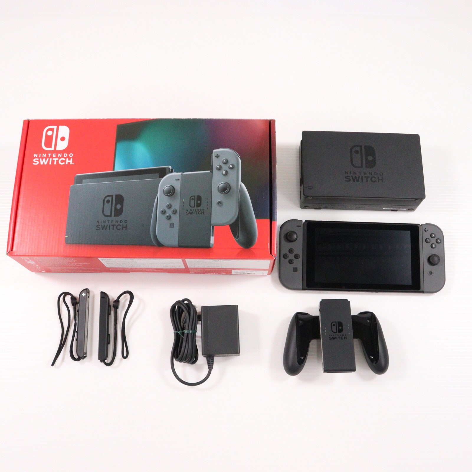 【中古即納】[Switch] (本体) Nintendo Switch(ニンテンドースイッチ) Joy-Con(L)/R グレー 任天堂(HAD-S-KAAAA)(20190830)